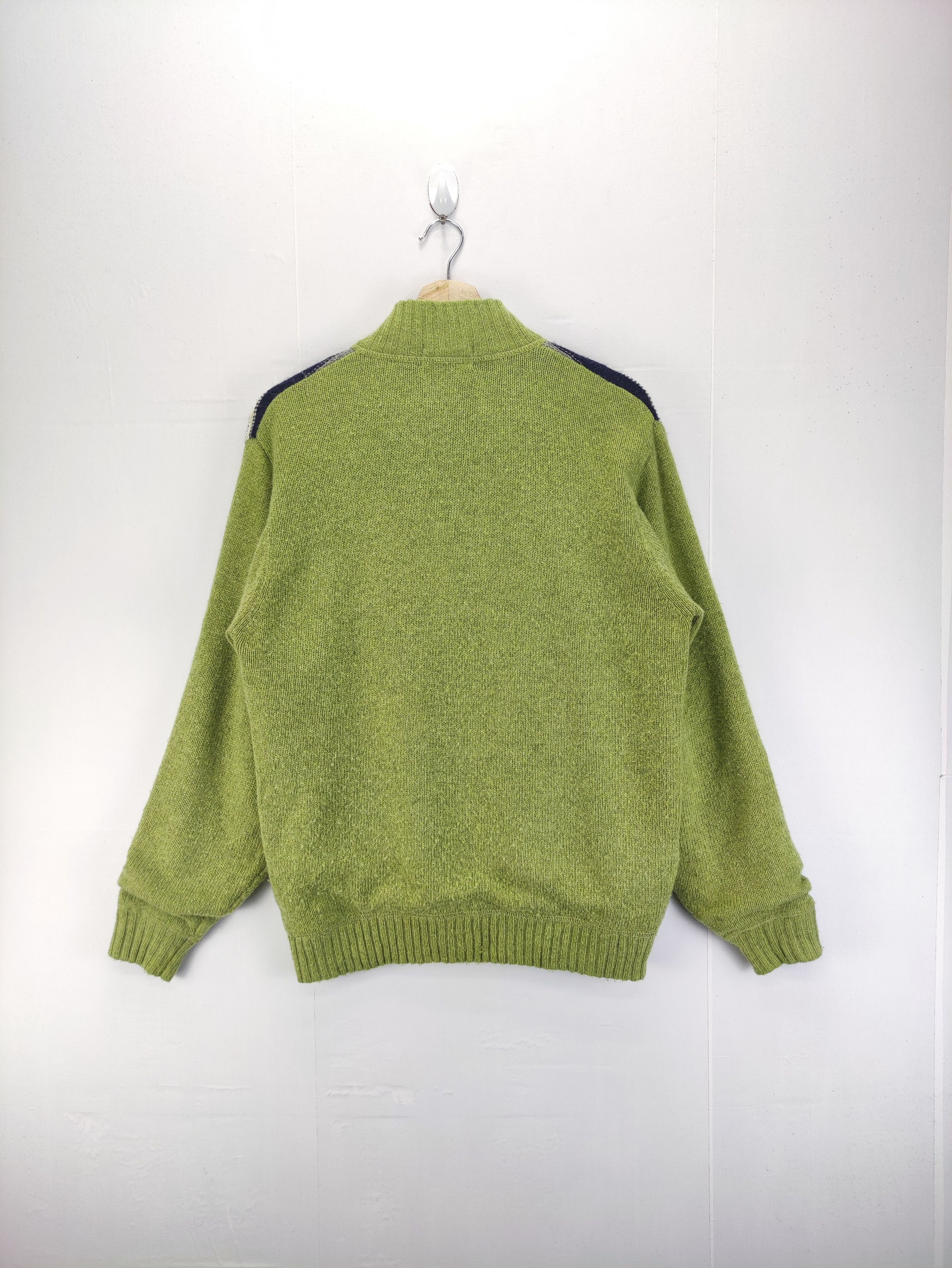Aran Isles Knitwear Vintage 90s Crocodile knit Sweater Jacket Zipper Size US M / EU 48-50 / 2 - 8 Thumbnail
