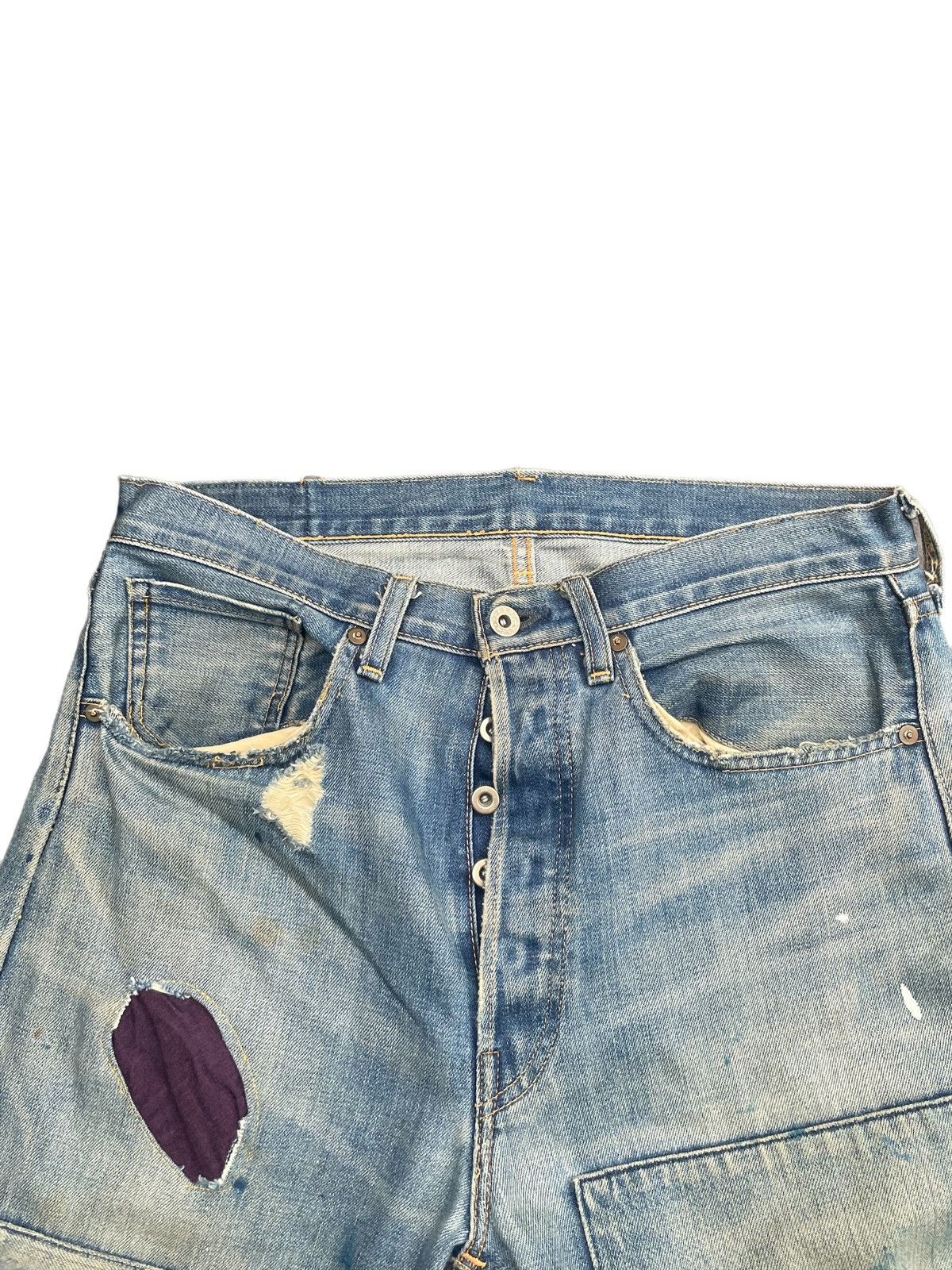 Levi's Vintage 2008 Levis 501XX E Distresed & Rework Size US 33 - 10 Thumbnail