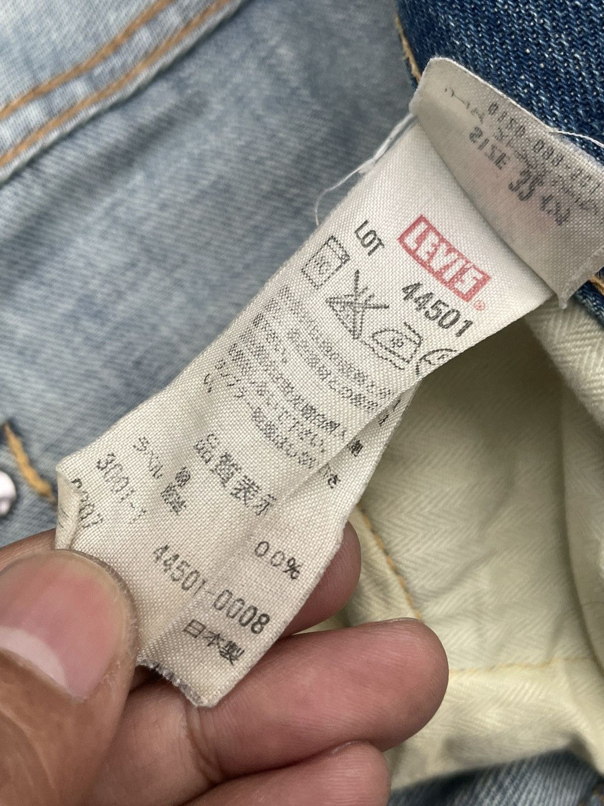Levi's Vintage 2008 Levis 501XX E Distresed & Rework Size US 33 - 23 Thumbnail