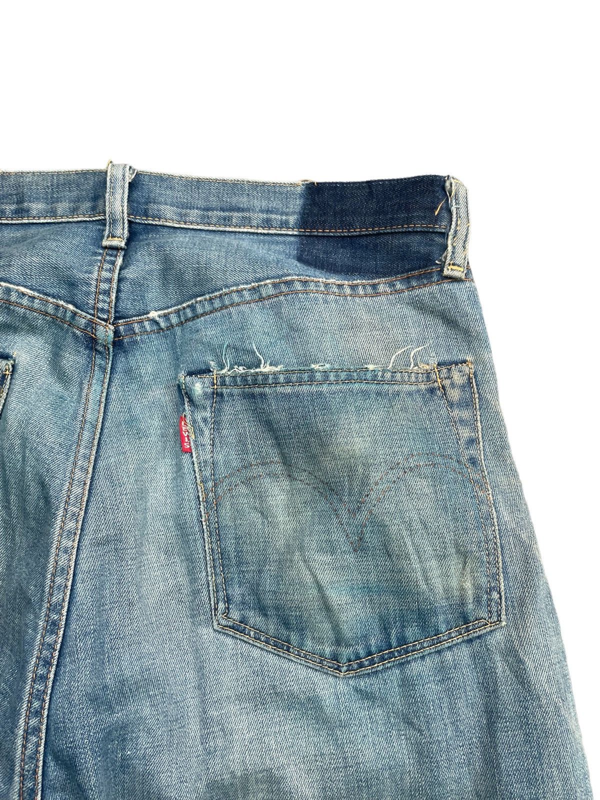 Levi's Vintage 2008 Levis 501XX E Distresed & Rework Size US 33 - 14 Thumbnail