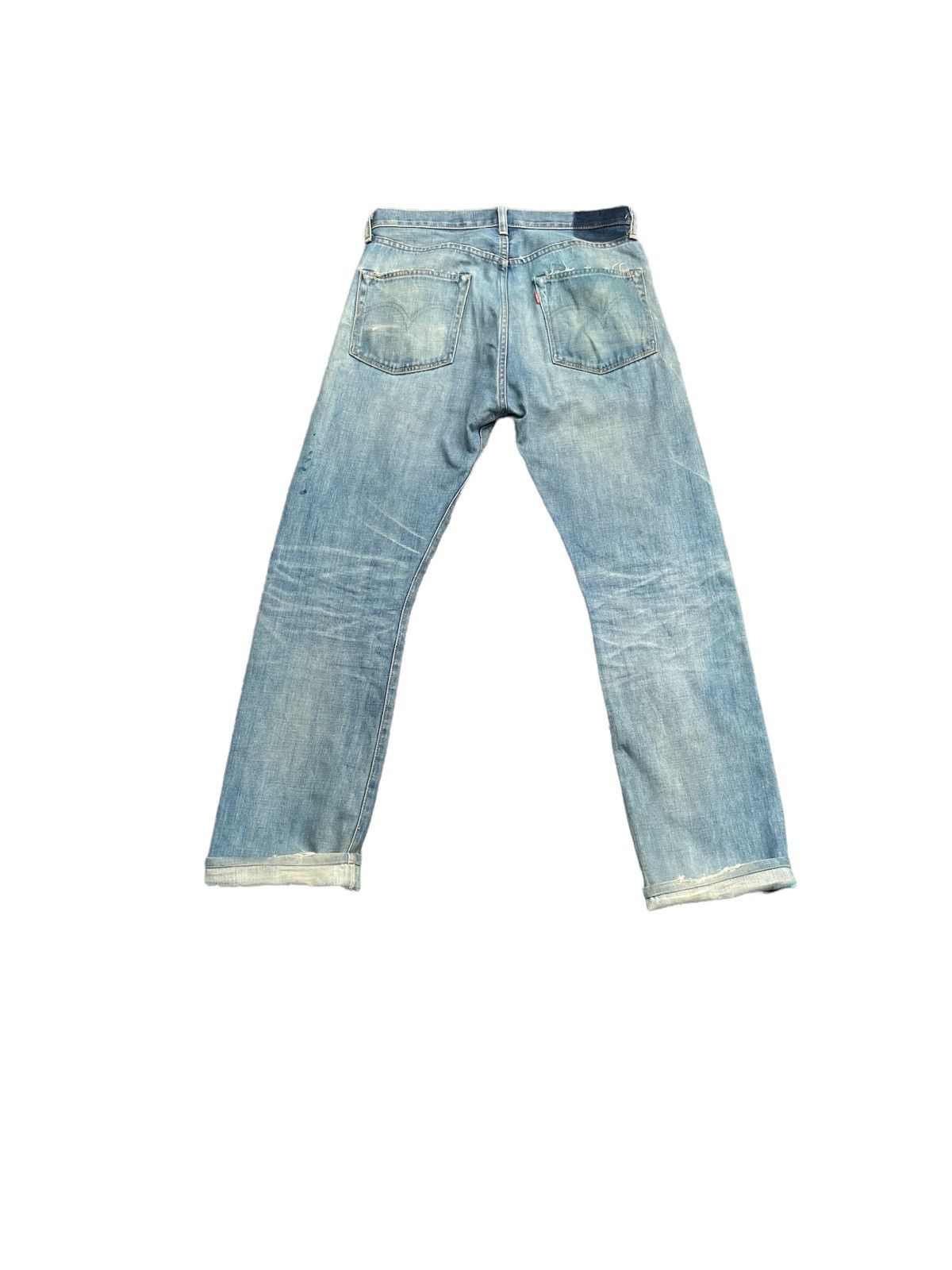 Levi's Vintage 2008 Levis 501XX E Distresed & Rework Size US 33 - 12 Thumbnail