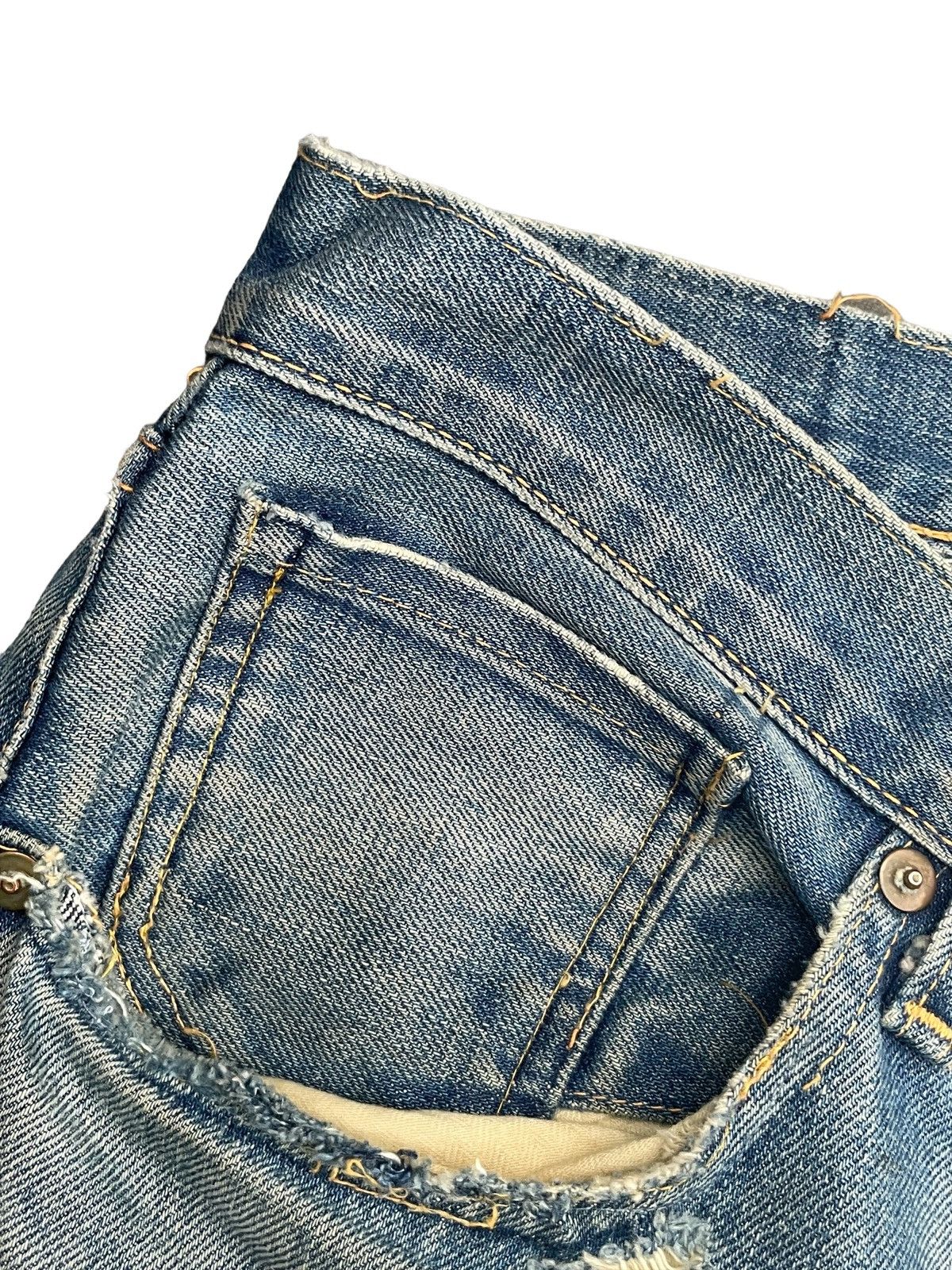 Levi's Vintage 2008 Levis 501XX E Distresed & Rework Size US 33 - 11 Thumbnail