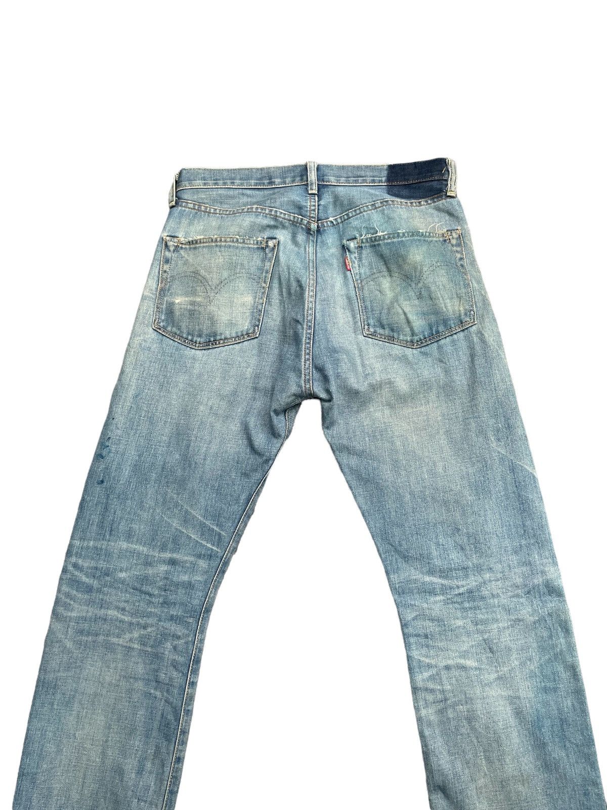 Levi's Vintage 2008 Levis 501XX E Distresed & Rework Size US 33 - 13 Thumbnail