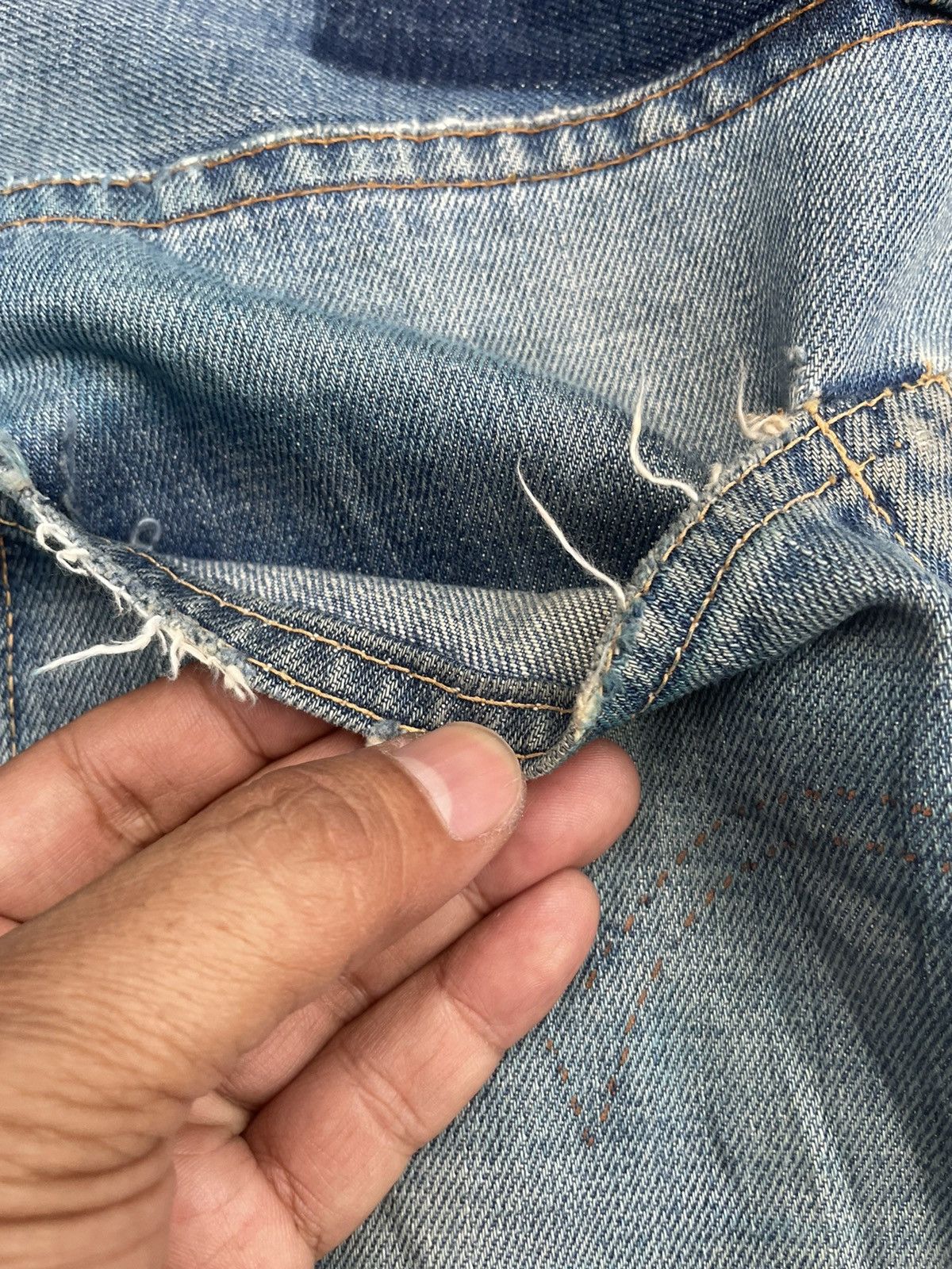 Levi's Vintage 2008 Levis 501XX E Distresed & Rework Size US 33 - 19 Thumbnail
