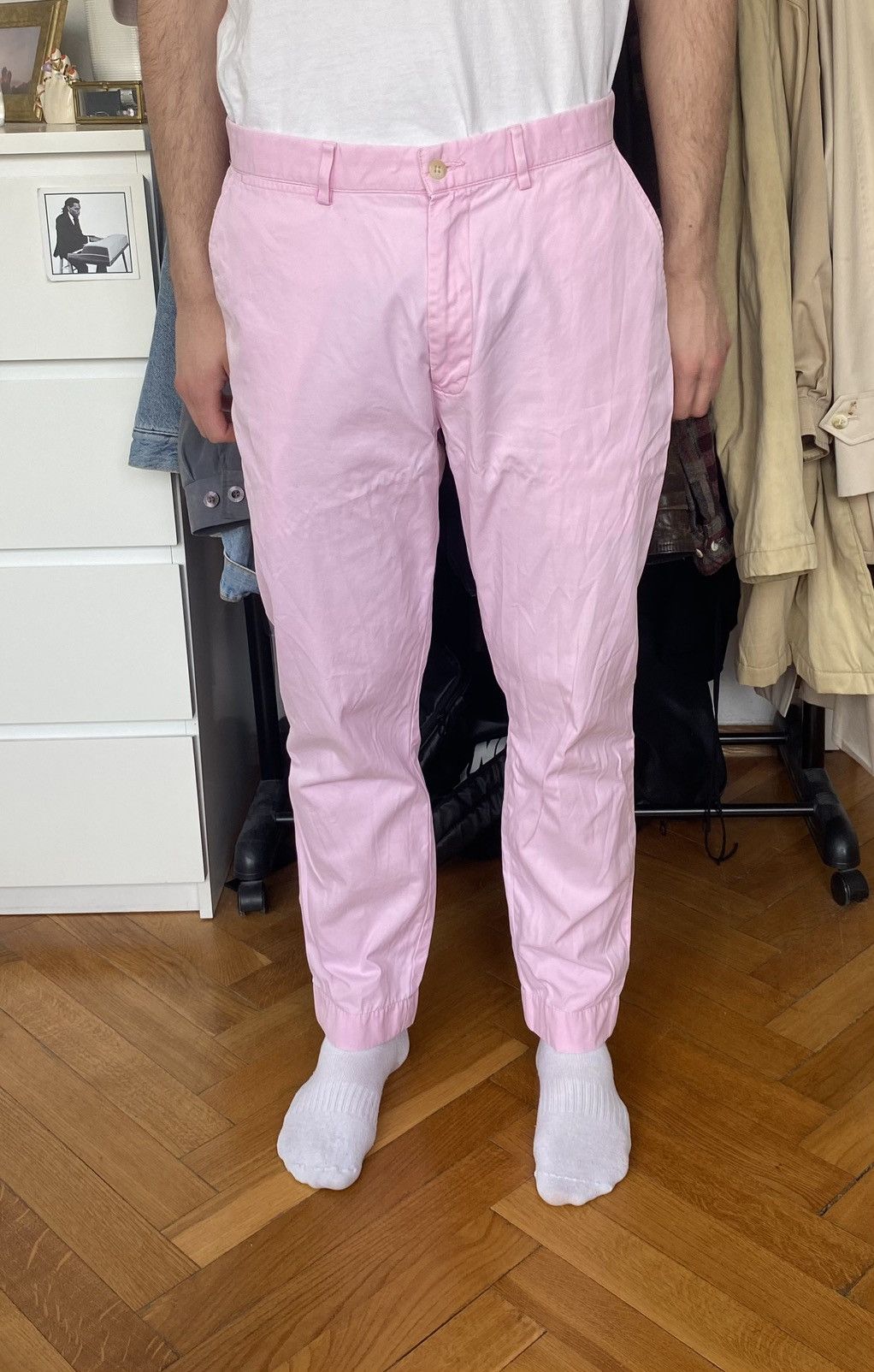 Vintage Vintage Pink Polo Ralph Lauren classic chino Size US 32 / EU 48 - 1 Thumbnail