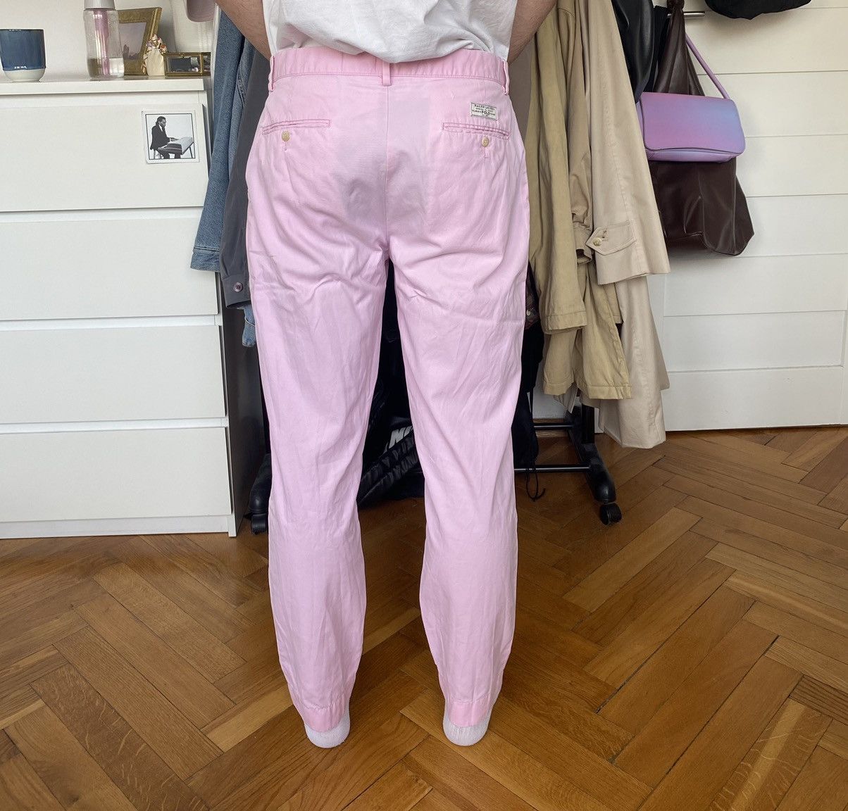 Vintage Vintage Pink Polo Ralph Lauren classic chino Size US 32 / EU 48 - 3 Thumbnail