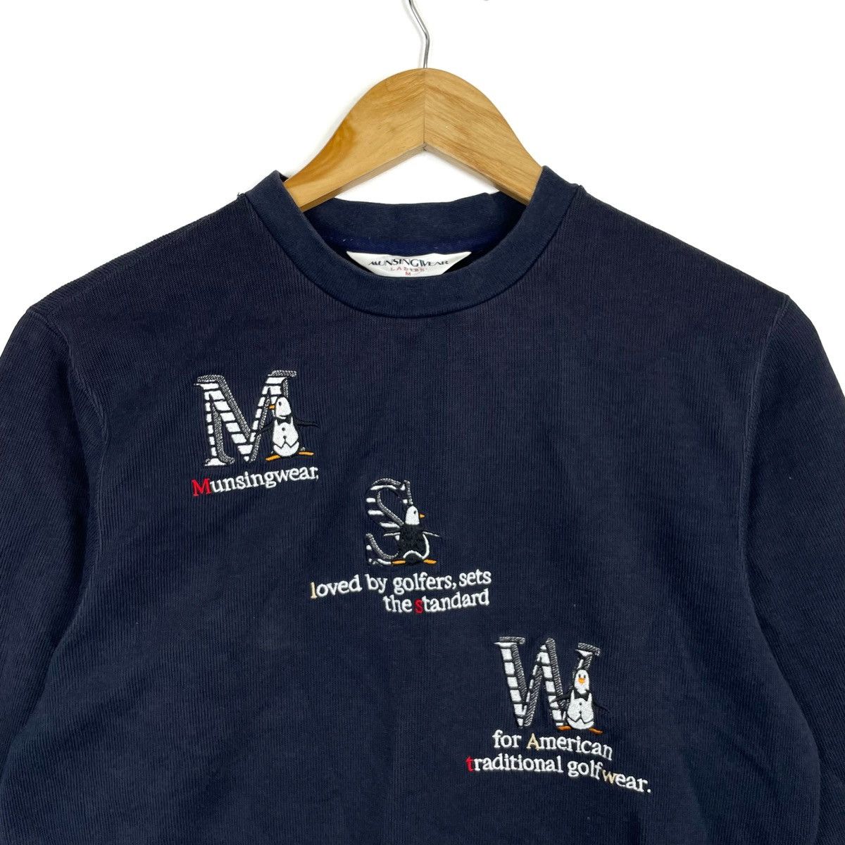 Vintage Munsing Wear Y2k Grandslam Sweatshirt Centre Penguin Logo Size M / US 6-8 / IT 42-44 - 2 Thumbnail
