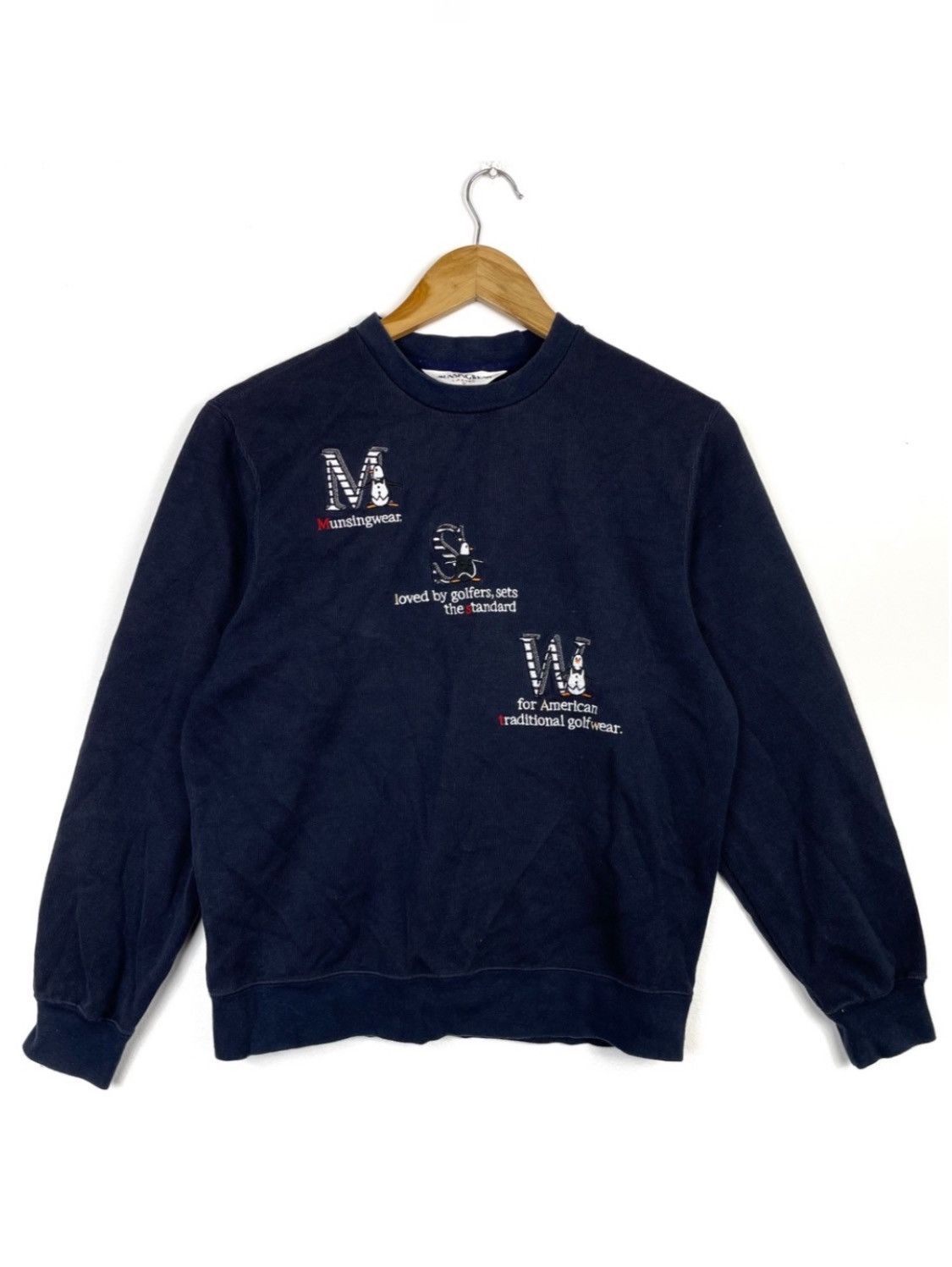 Vintage Munsing Wear Y2k Grandslam Sweatshirt Centre Penguin Logo Size M / US 6-8 / IT 42-44 - 1 Thumbnail