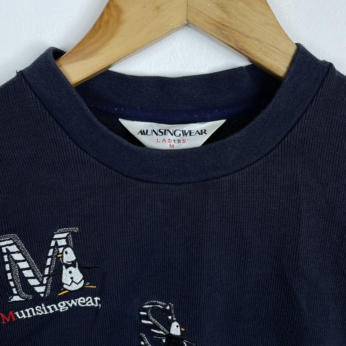 Vintage Munsing Wear Y2k Grandslam Sweatshirt Centre Penguin Logo Size M / US 6-8 / IT 42-44 - 3 Thumbnail