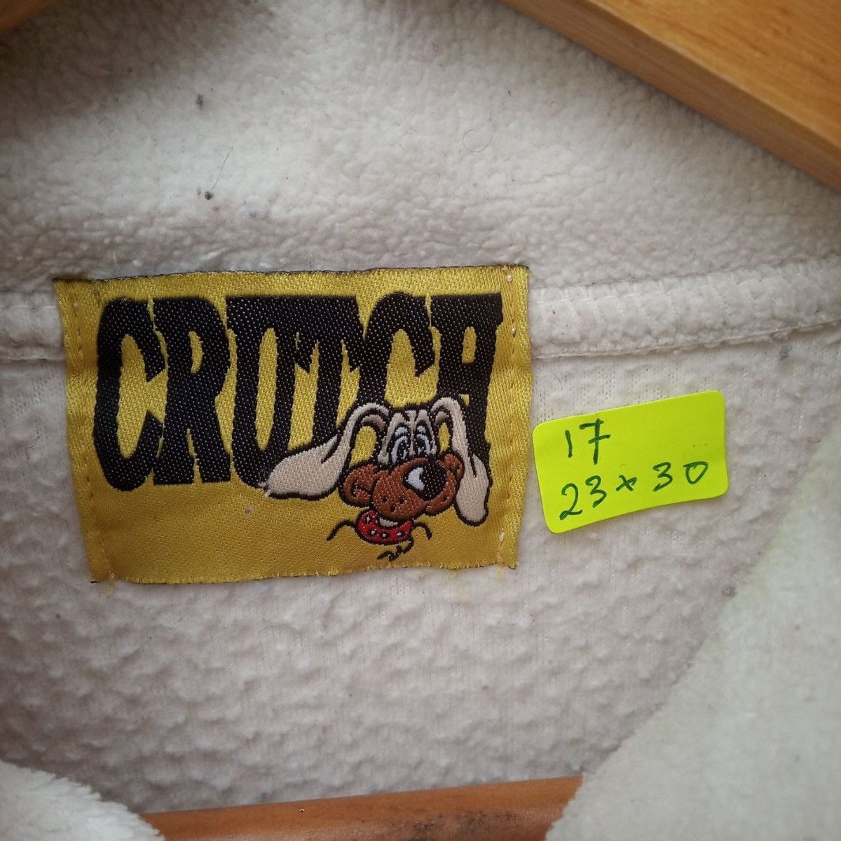 Disney Crutch embroidery quarter zip fleece sweater Size US L / EU 52-54 / 3 - 7 Thumbnail