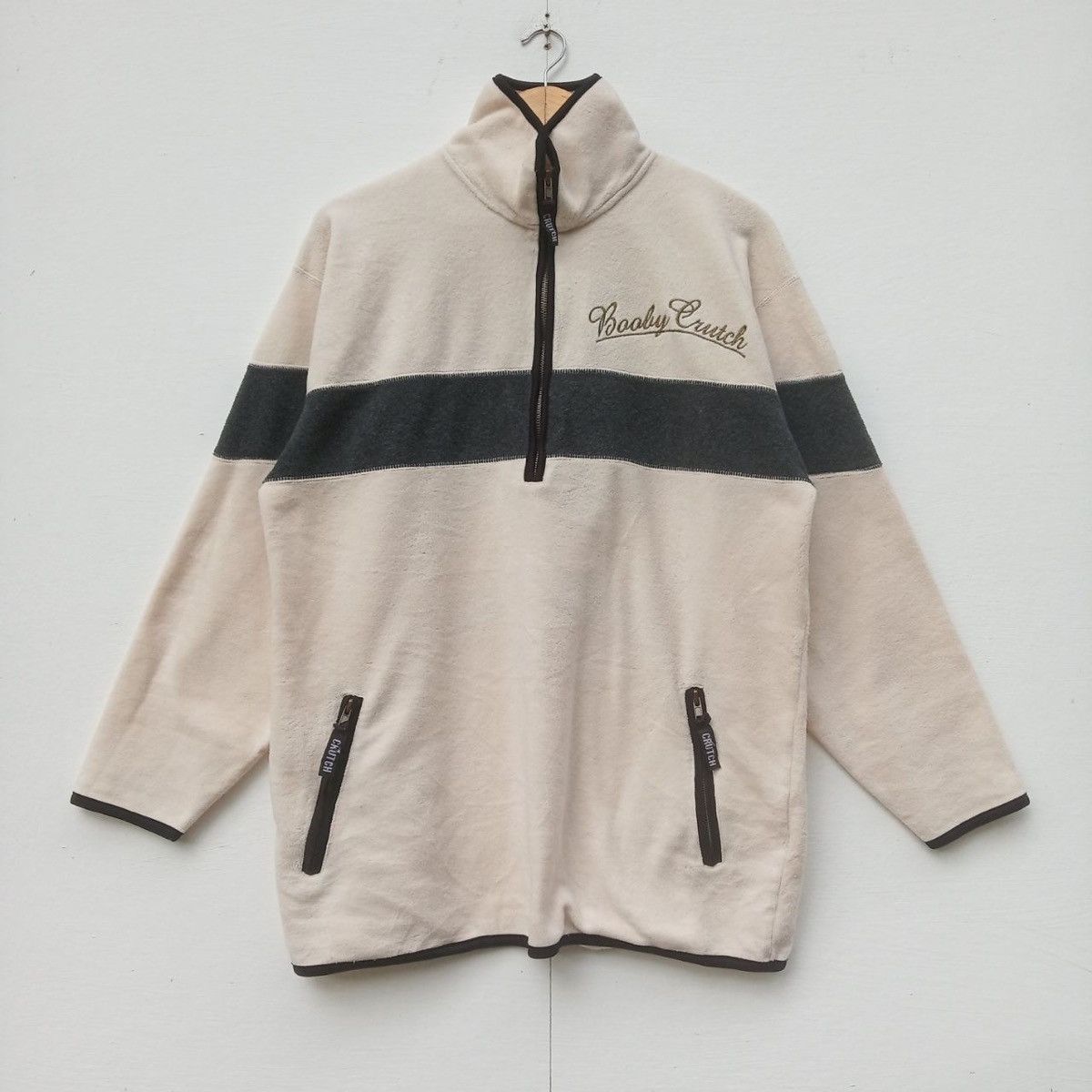 Disney Crutch embroidery quarter zip fleece sweater Size US L / EU 52-54 / 3 - 2 Thumbnail