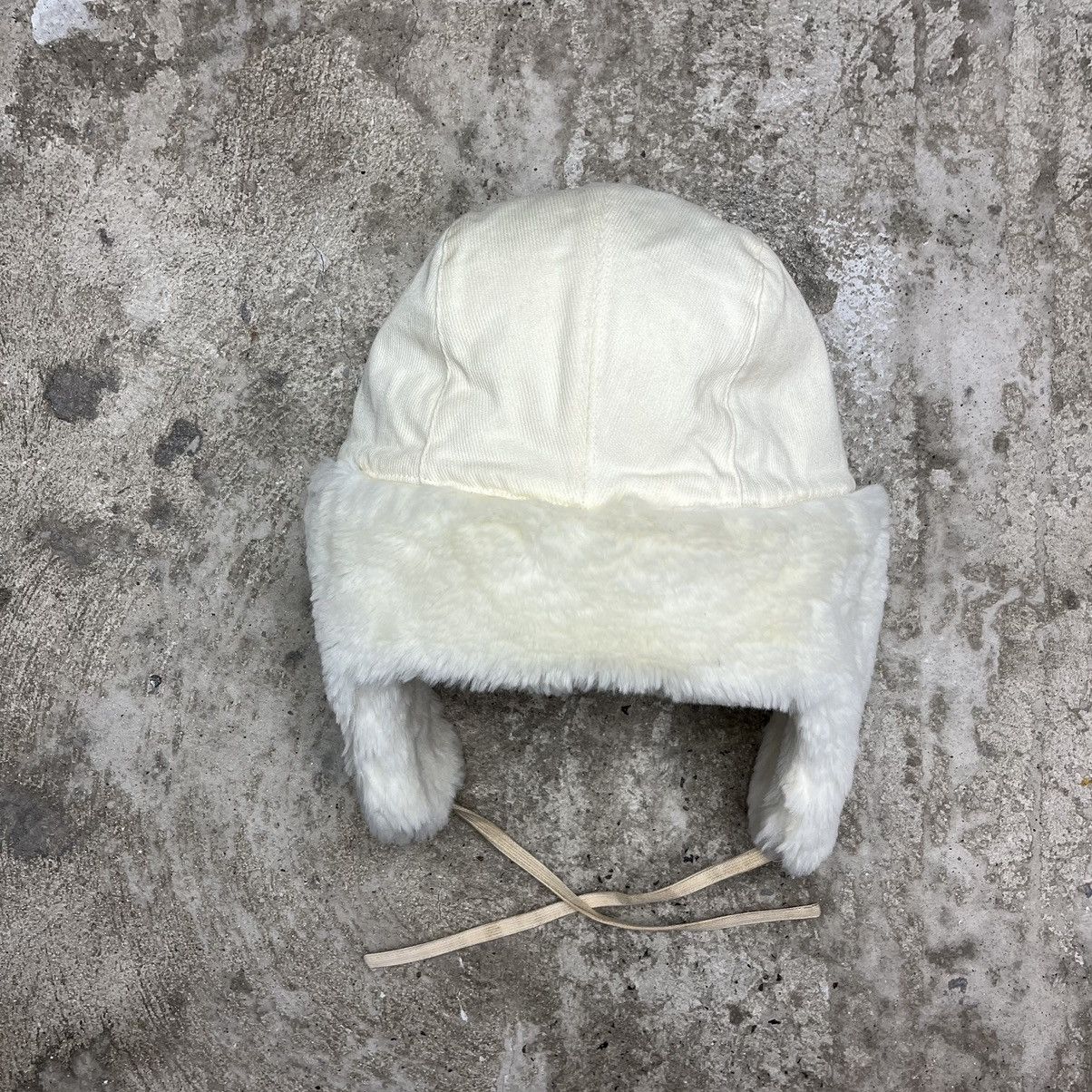 Reebok SHAPKA USHANKA REEBOK Y2K TEDDY FUR CREAM HAT - № 4236 Size ONE SIZE - 5 Thumbnail