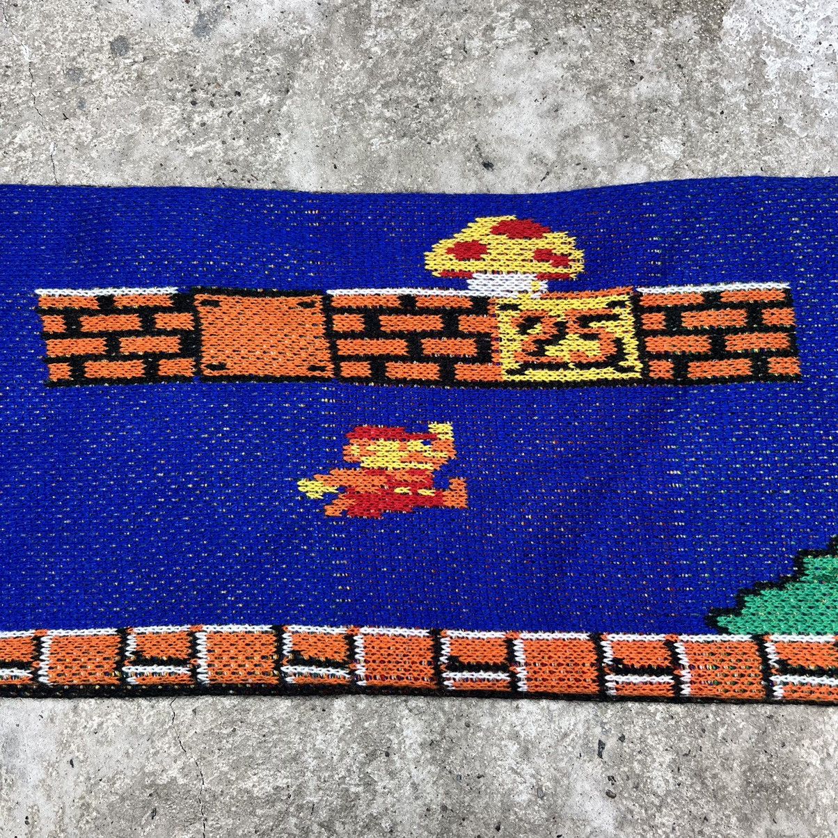 Vintage SHROOMS & SUPER MARIO ARCHIVE VINTAGE KNITTED SCARF - № 4221 Size ONE SIZE - 3 Thumbnail