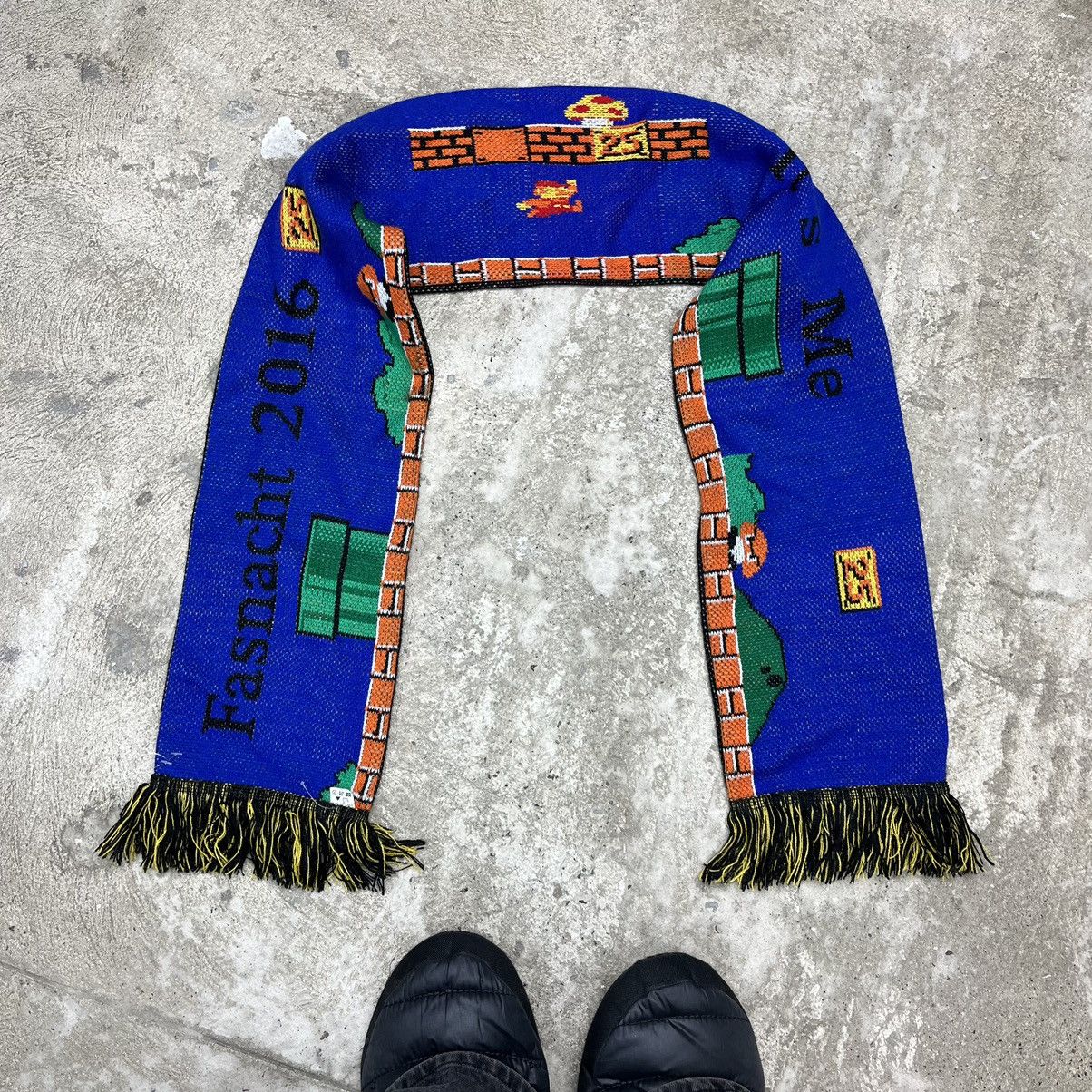 Vintage SHROOMS & SUPER MARIO ARCHIVE VINTAGE KNITTED SCARF - № 4221 Size ONE SIZE - 1 Thumbnail