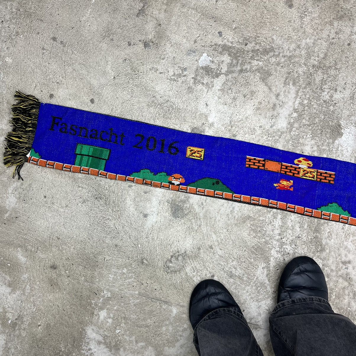 Vintage SHROOMS & SUPER MARIO ARCHIVE VINTAGE KNITTED SCARF - № 4221 Size ONE SIZE - 5 Thumbnail