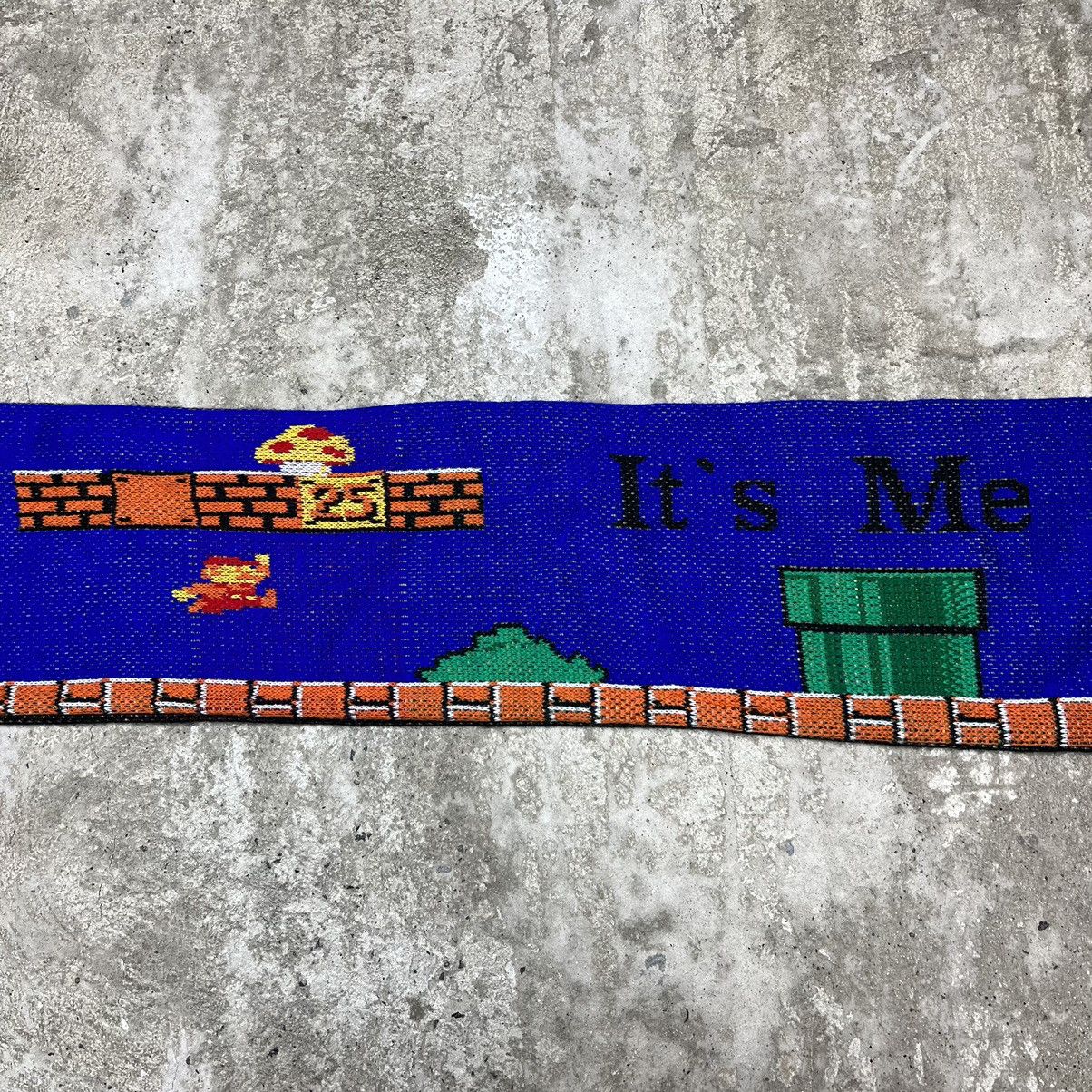 Vintage SHROOMS & SUPER MARIO ARCHIVE VINTAGE KNITTED SCARF - № 4221 Size ONE SIZE - 2 Thumbnail