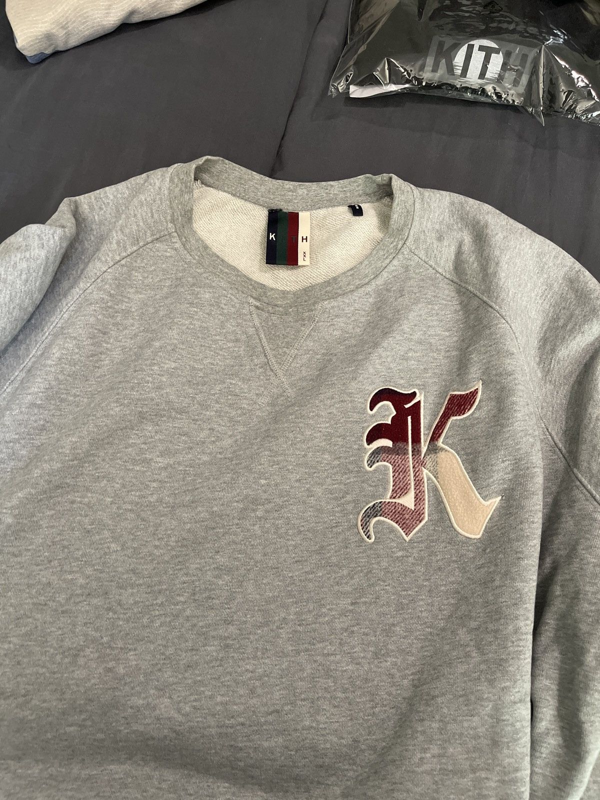 image of Og Release Kith Grey Pullover / Sweater, Men's (Size 2XL)