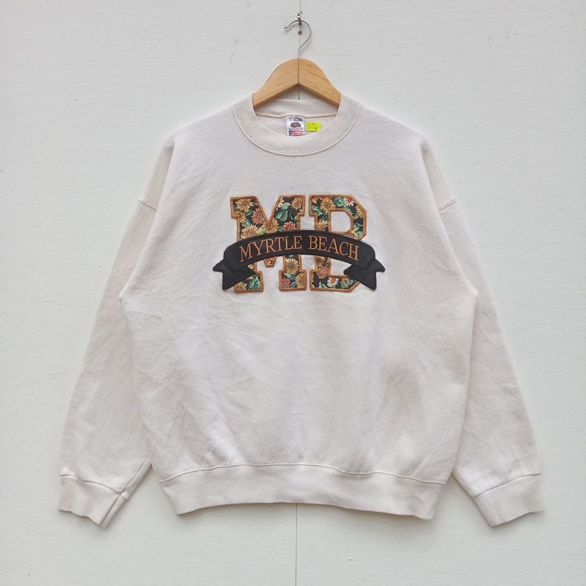 Life's a Beach Vintage Myrtle Beach hibicius art logo sweatshirt Size US L / EU 52-54 / 3 - 1 Thumbnail