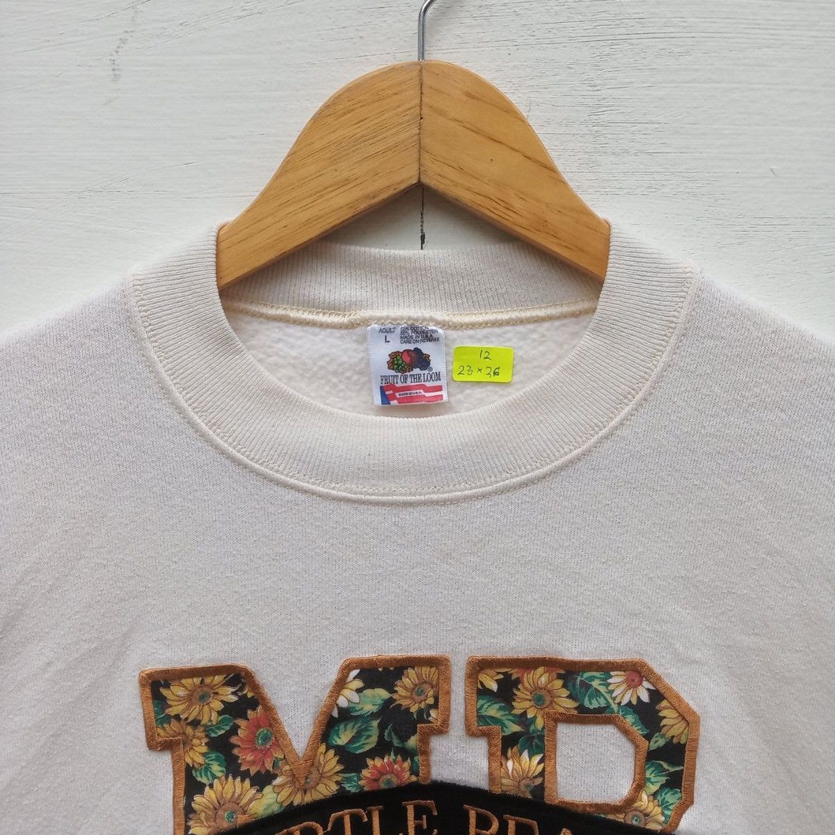 Life's a Beach Vintage Myrtle Beach hibicius art logo sweatshirt Size US L / EU 52-54 / 3 - 3 Thumbnail