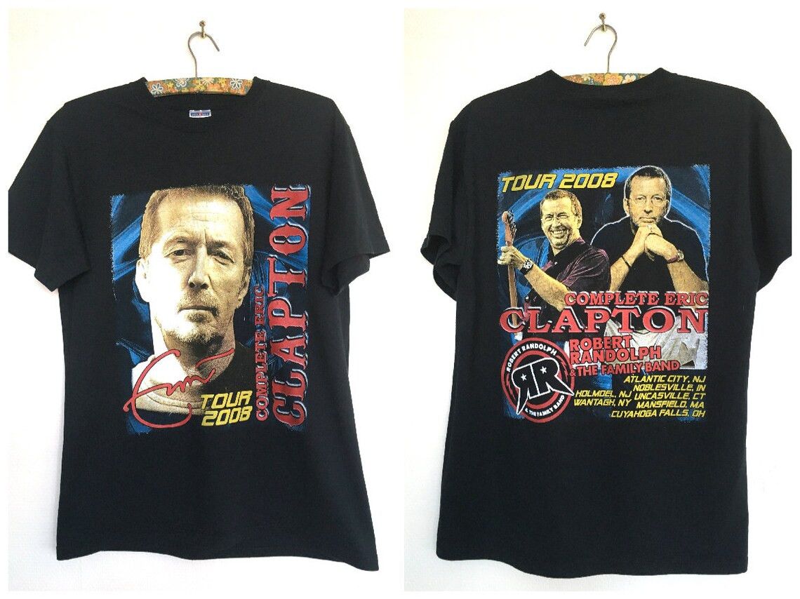 Band Tees Eric Clapton T-shirt, Complete Eric Clapton Tour shirt, Size US M / EU 48-50 / 2 - 2 Thumbnail