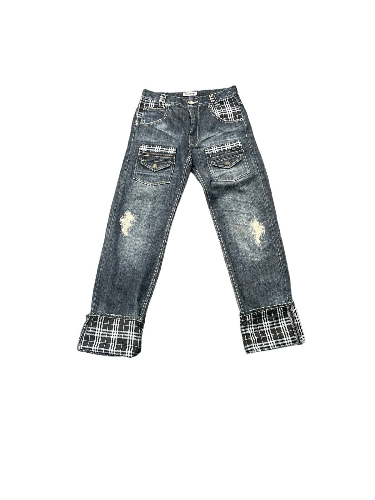Japanese Brand Sirmione Distresed Jeans Size US 28 / EU 44 - 2 Thumbnail