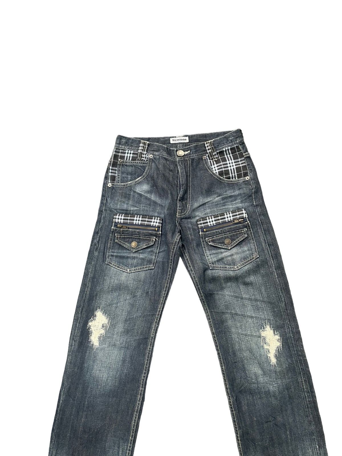 Japanese Brand Sirmione Distresed Jeans Size US 28 / EU 44 - 4 Thumbnail