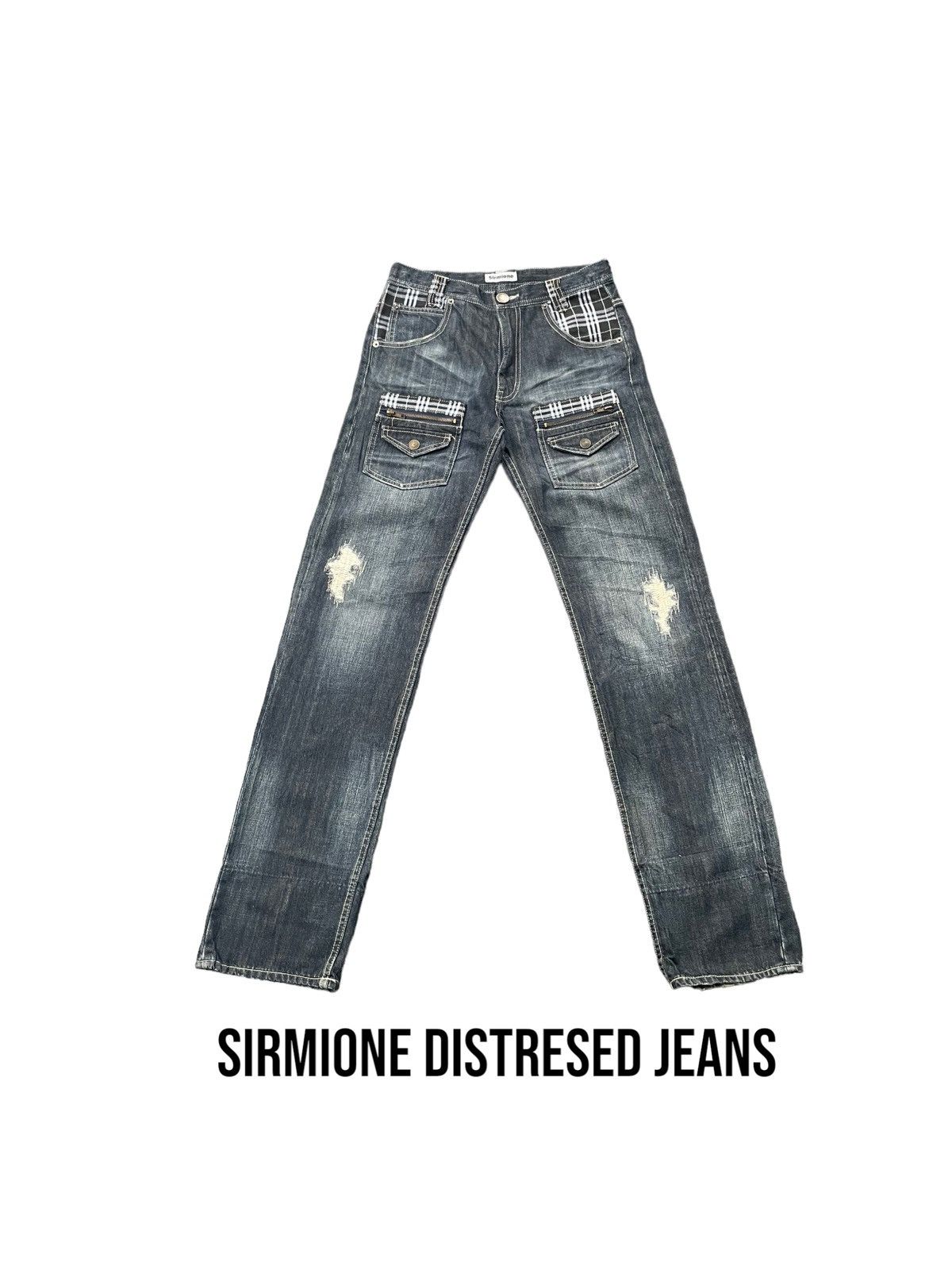 Japanese Brand Sirmione Distresed Jeans Size US 28 / EU 44 - 1 Thumbnail