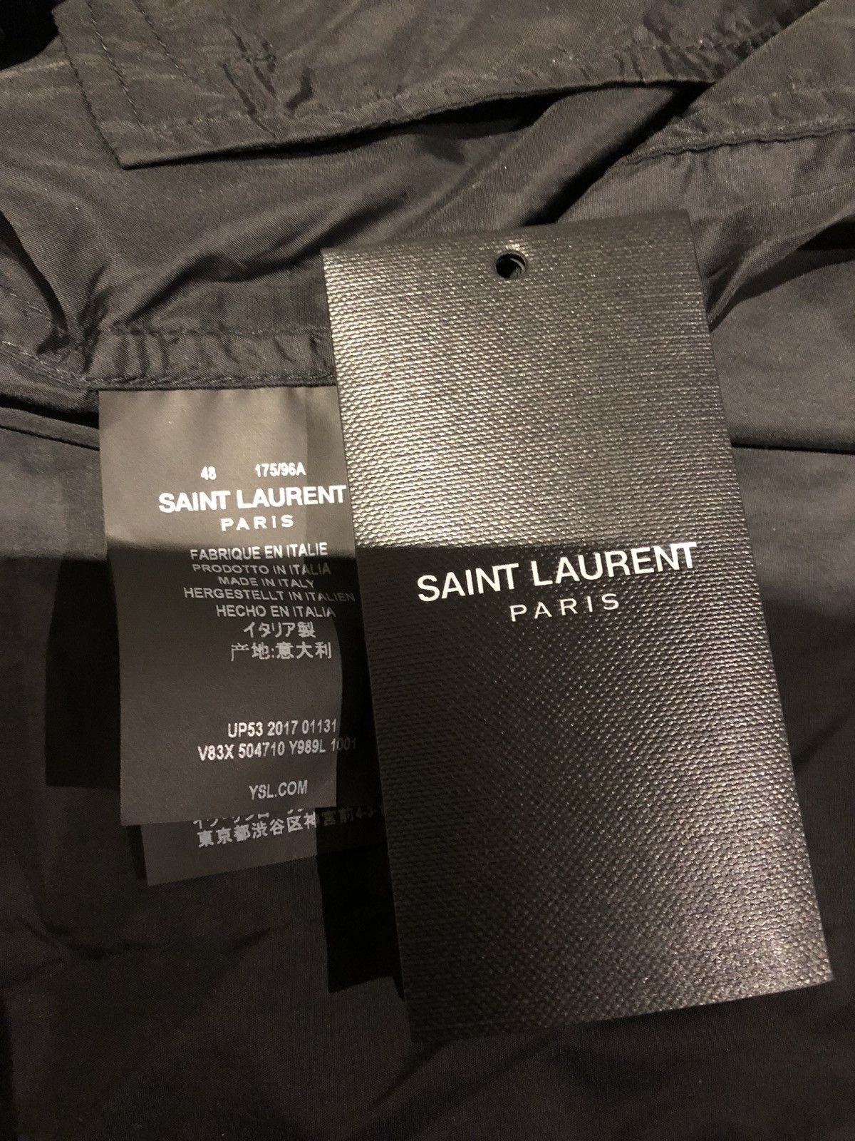 Saint Laurent Paris $2,295 SLP FW 2017 Nylon Jacket NWT + Receipt Size US M / EU 48-50 / 2 - 3 Thumbnail