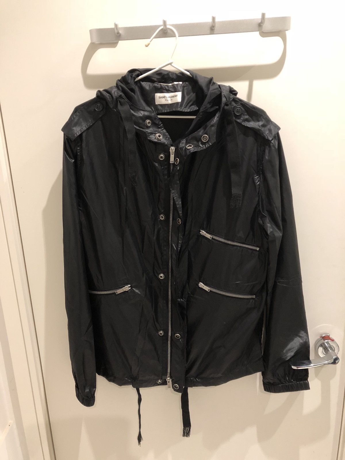 Saint Laurent Paris $2,295 SLP FW 2017 Nylon Jacket NWT + Receipt Size US M / EU 48-50 / 2 - 1 Thumbnail