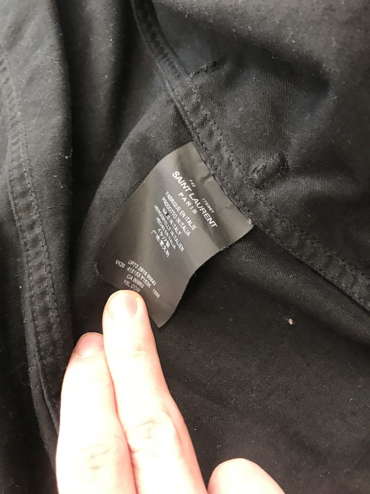 Saint Laurent Paris $2,395 Hedi Slimane SLP Black Military Parka w Belt Size US M / EU 48-50 / 2 - 4 Thumbnail