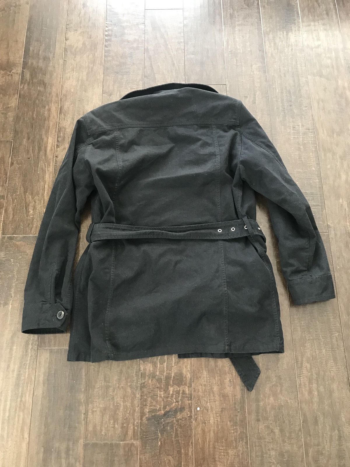 Saint Laurent Paris $2,395 Hedi Slimane SLP Black Military Parka w Belt Size US M / EU 48-50 / 2 - 6 Thumbnail