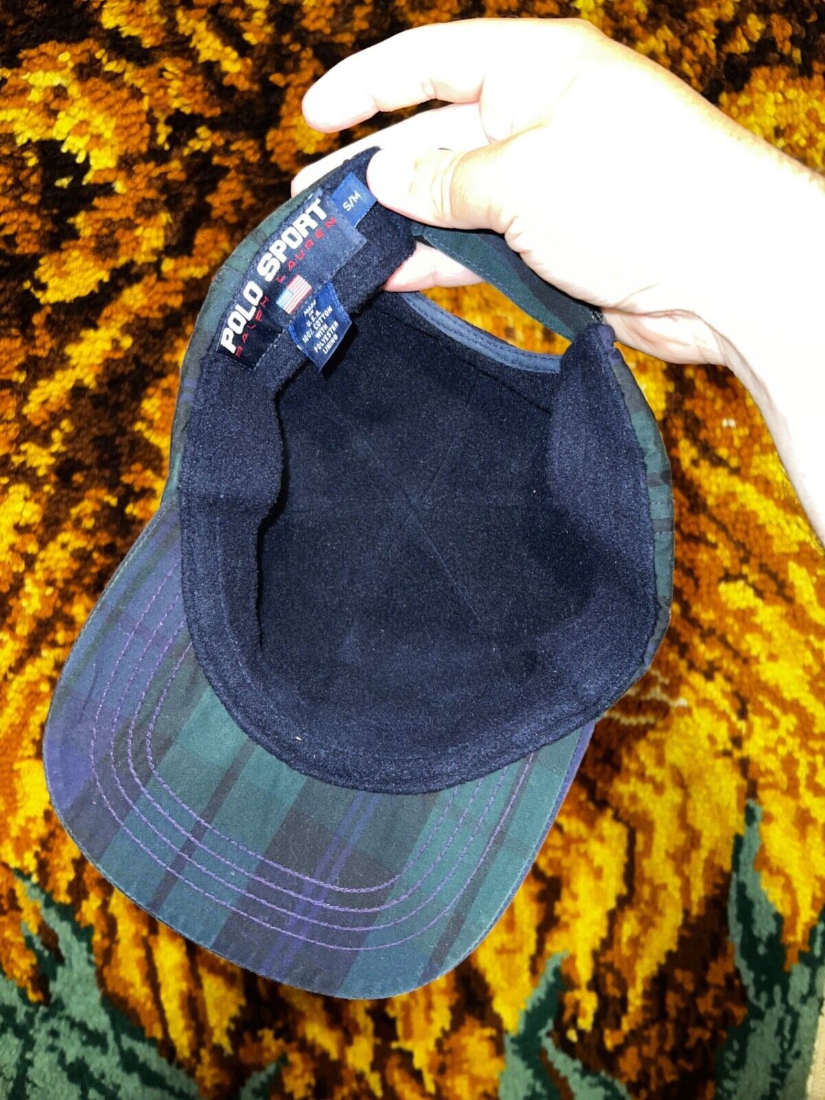 Polo Ralph Lauren Vintage Polo Ralph Lauren Sport Plaid Fleece Lined Hat Size 32 - 4 Thumbnail