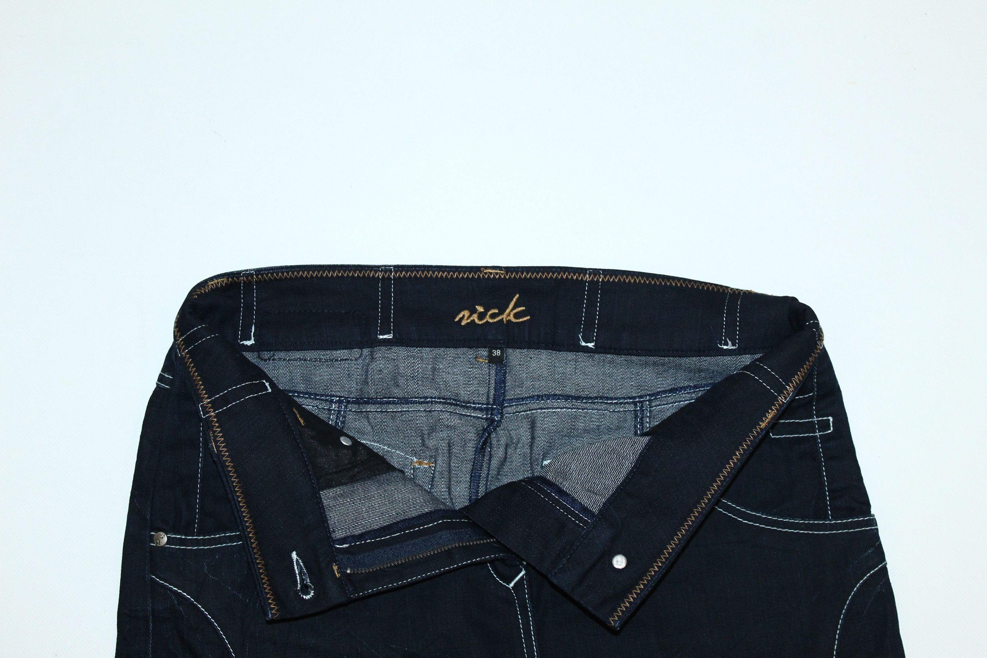 Other VTG Nick Co. Raw Denim Skirt Size 32" / US 10 / IT 46 - 2 Thumbnail