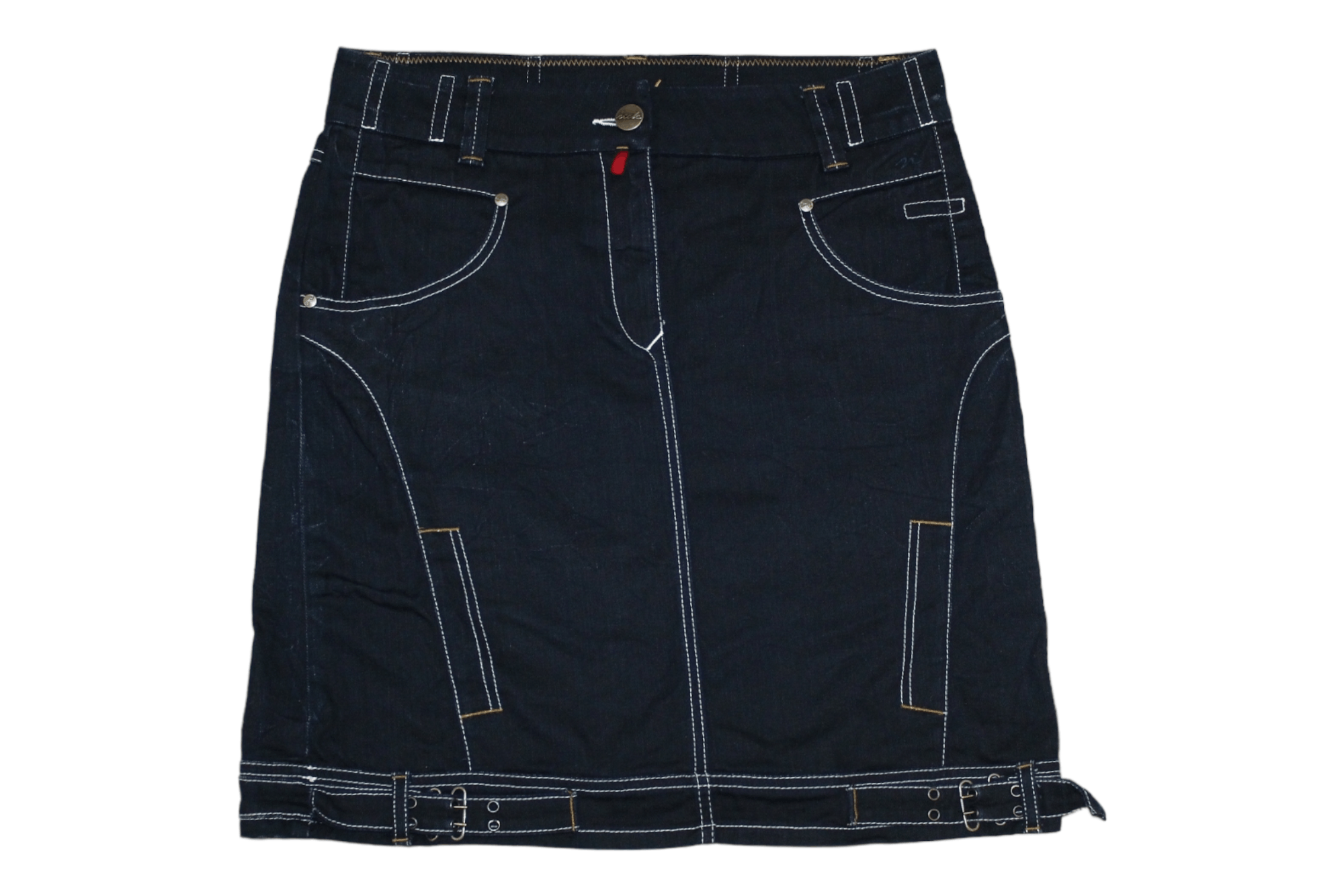 Other VTG Nick Co. Raw Denim Skirt Size 32" / US 10 / IT 46 - 1 Thumbnail