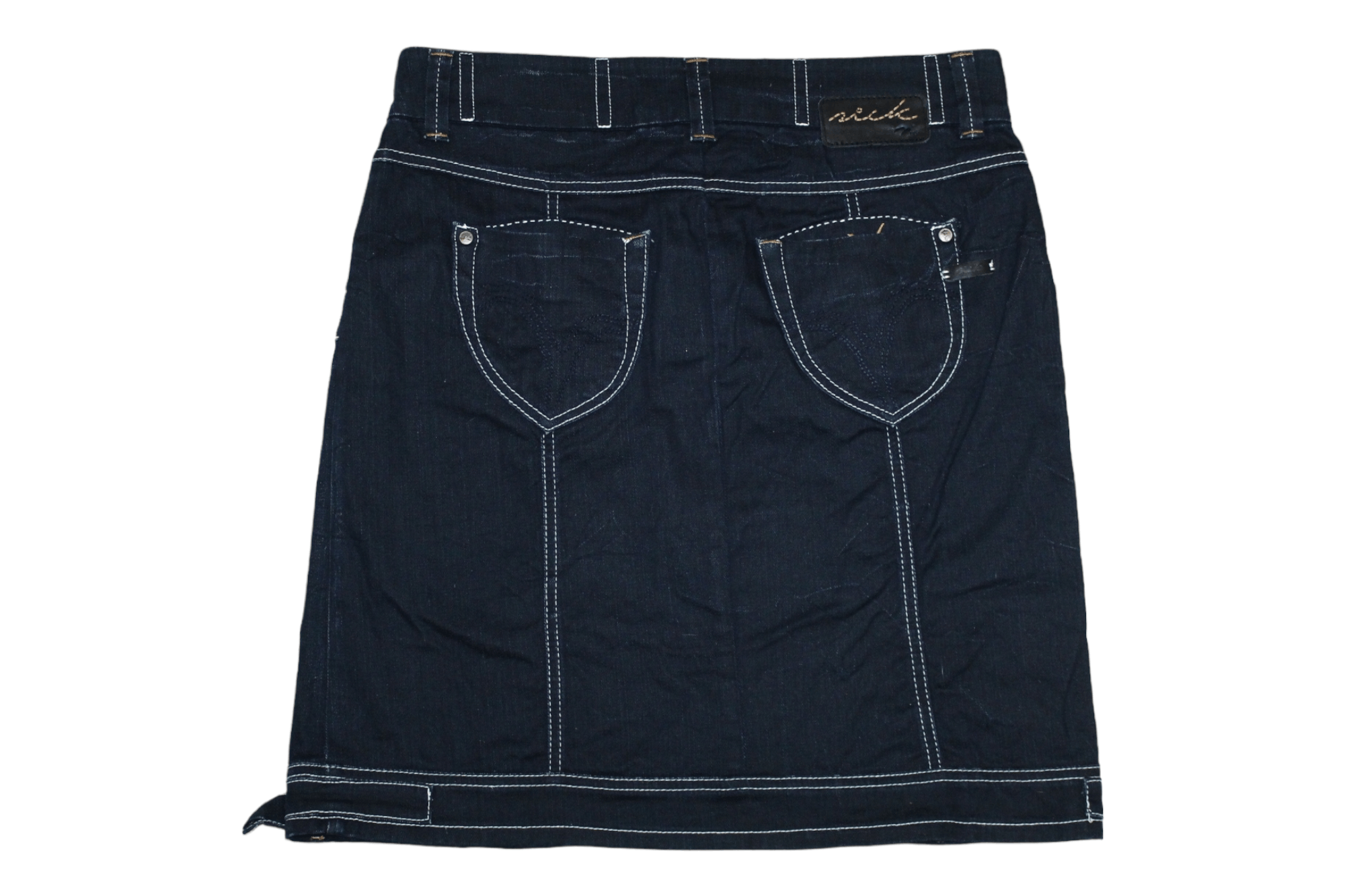 Other VTG Nick Co. Raw Denim Skirt Size 32" / US 10 / IT 46 - 3 Thumbnail