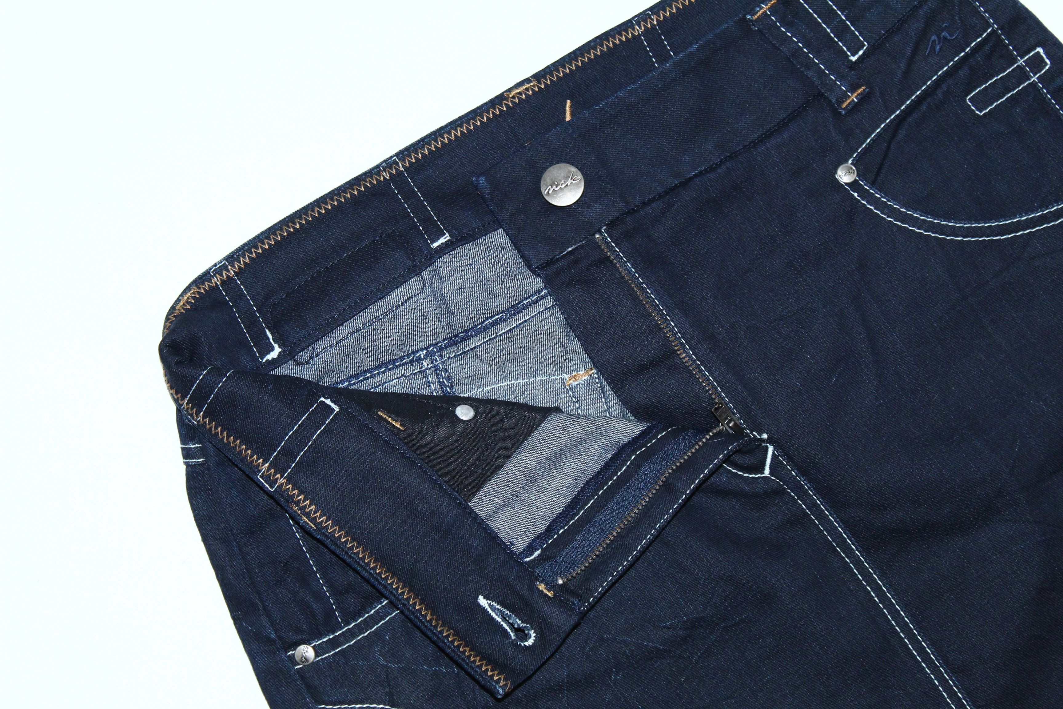Other VTG Nick Co. Raw Denim Skirt Size 32" / US 10 / IT 46 - 5 Thumbnail