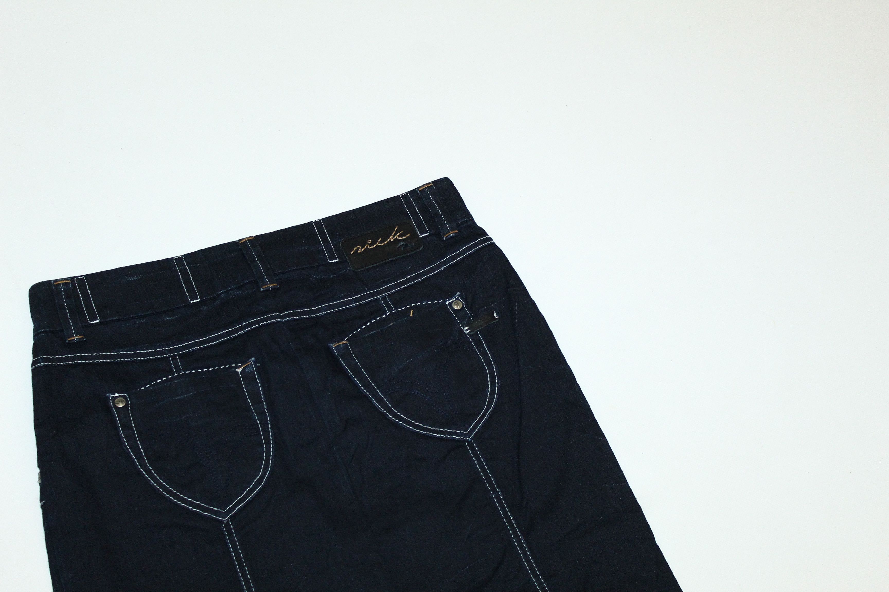 Other VTG Nick Co. Raw Denim Skirt Size 32" / US 10 / IT 46 - 9 Thumbnail