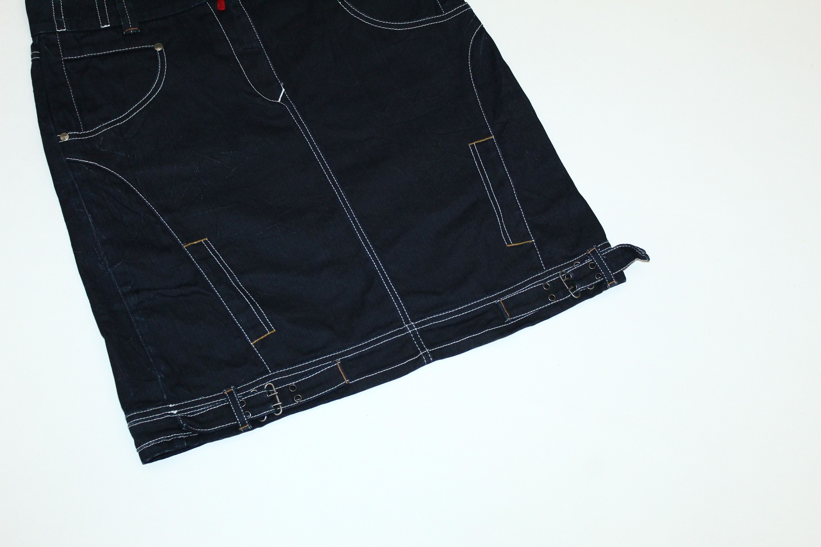 Other VTG Nick Co. Raw Denim Skirt Size 32" / US 10 / IT 46 - 4 Thumbnail