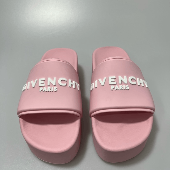 Givenchy Givenchy Logo Slide Platform Sandals Pink Women’s EU 38/US 8 Size US 8 / IT 38 - 2 Thumbnail