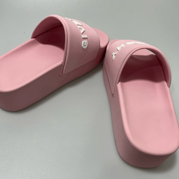 Givenchy Givenchy Logo Slide Platform Sandals Pink Women’s EU 38/US 8 Size US 8 / IT 38 - 5 Thumbnail