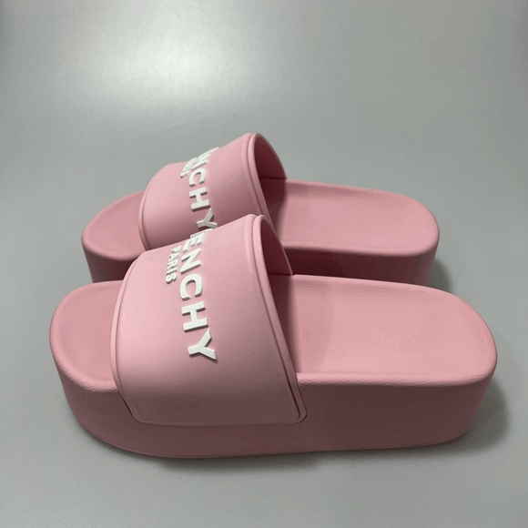 Givenchy Givenchy Logo Slide Platform Sandals Pink Women’s EU 38/US 8 Size US 8 / IT 38 - 3 Thumbnail
