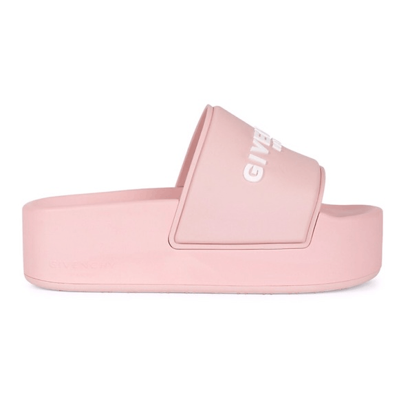 Givenchy Givenchy Logo Slide Platform Sandals Pink Women’s EU 38/US 8 Size US 8 / IT 38 - 1 Thumbnail