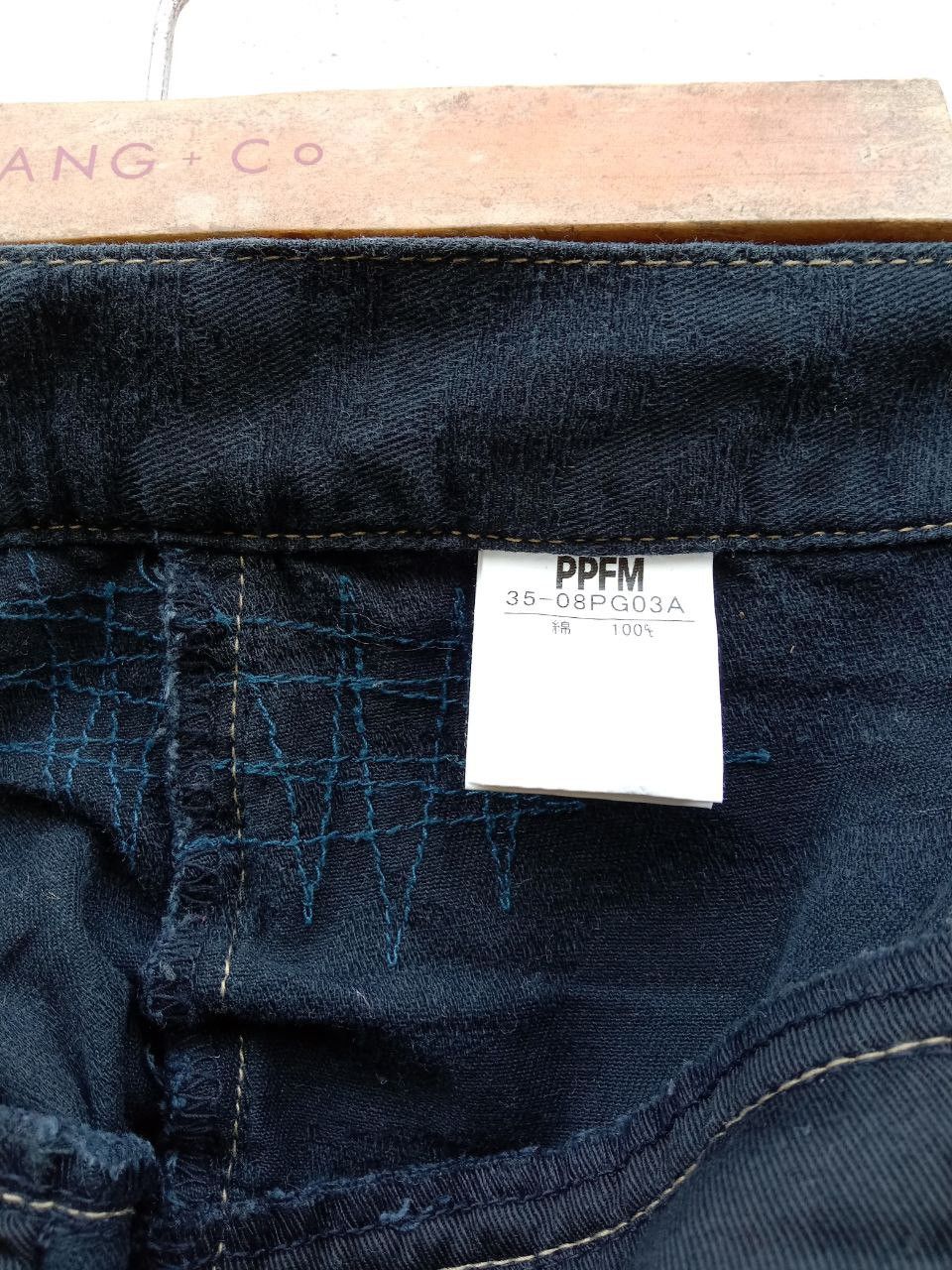 PPFM Vtg PPFM Zipper Distressed Boro Buckle Back Denim Jeans Size US 31 - 21 Thumbnail