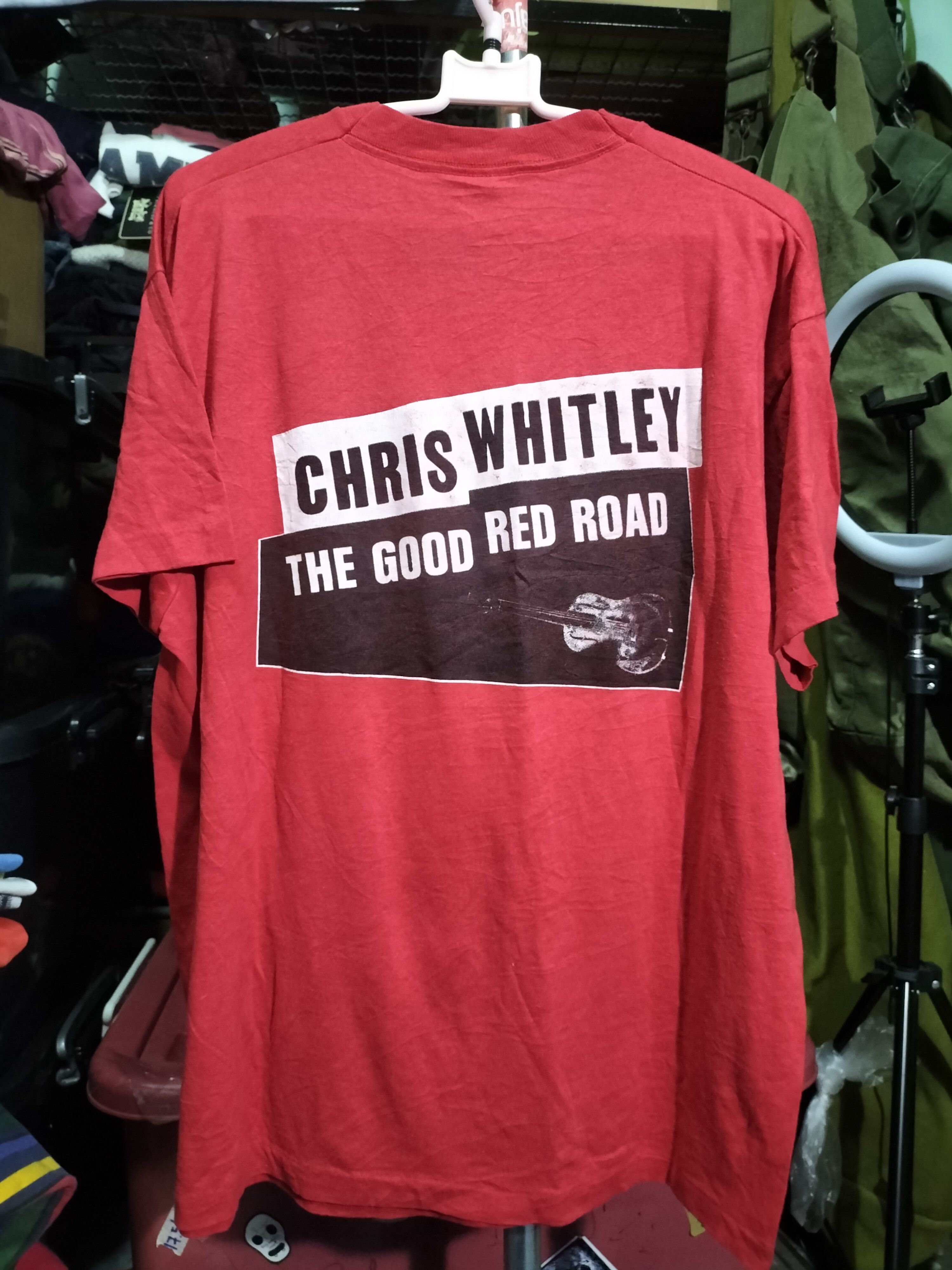 Band Tees × Vintage Vintage 80s Chris Whitley Concert The Good Red Road Unisex Size US XL / EU 56 / 4 - 2 Thumbnail