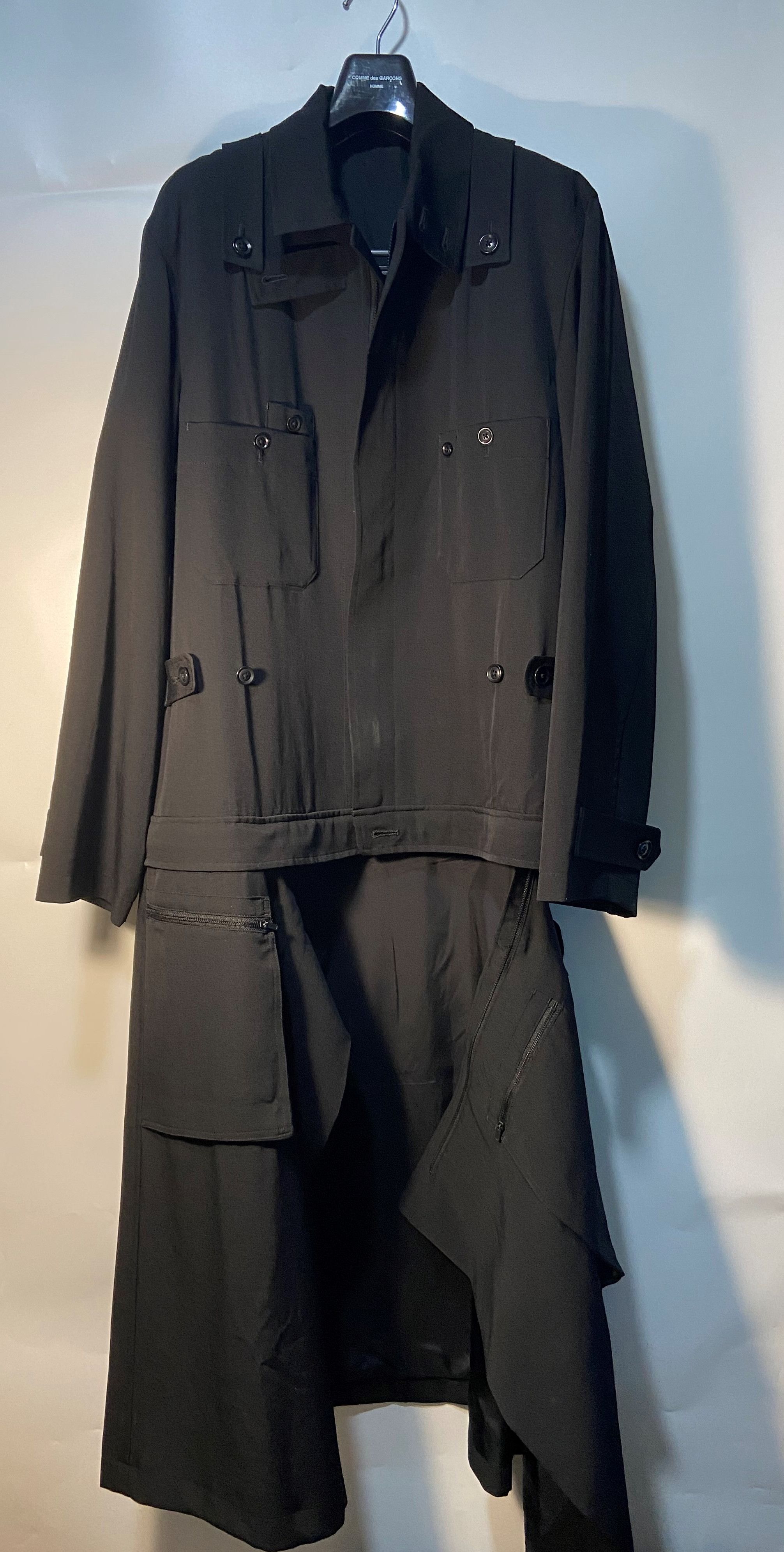 Yohji Yamamoto Yohji Yamamoto 17AW Detachable Long Jacket Size US S / EU 44-46 / 1 - 3 Thumbnail