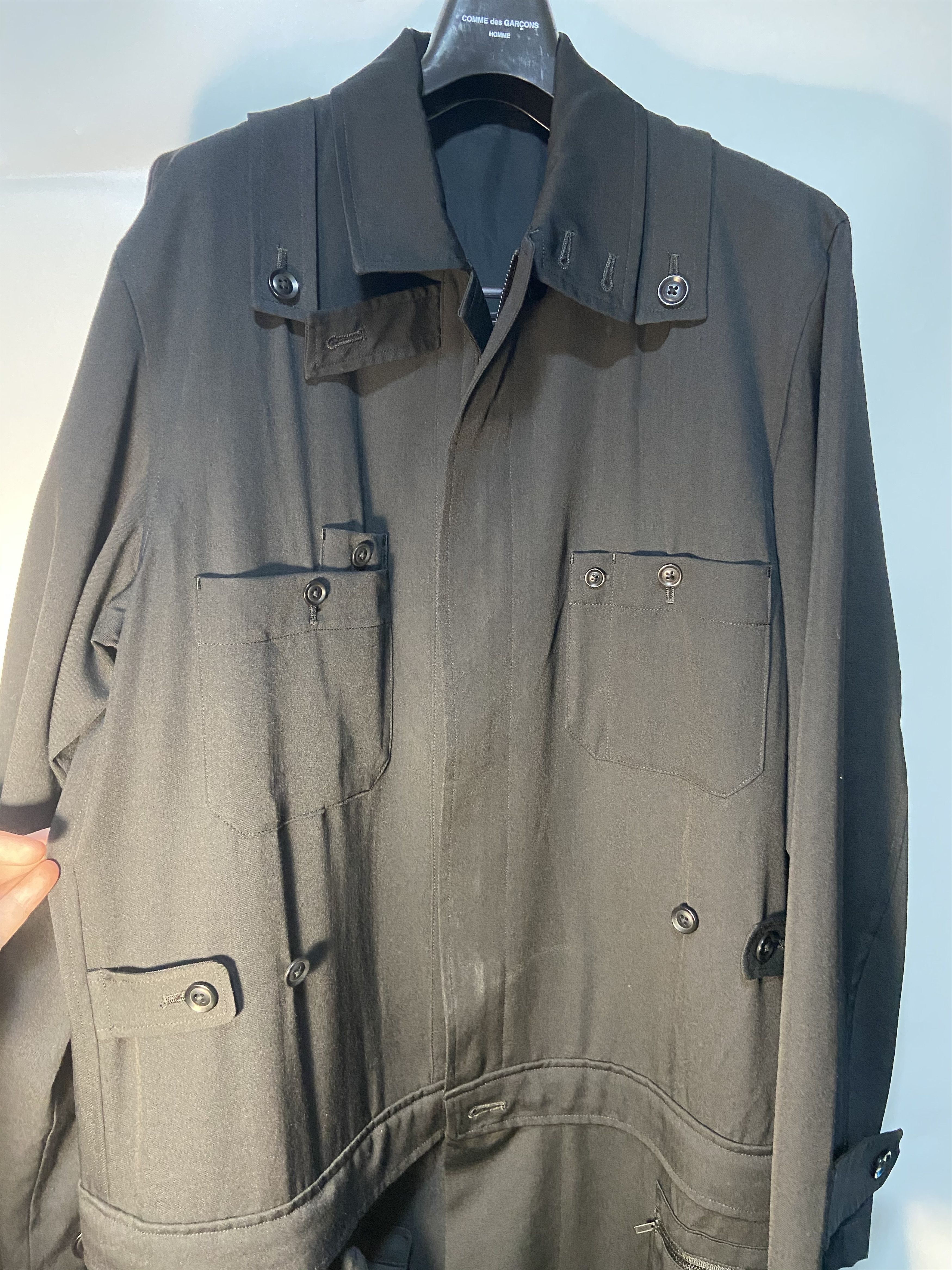 Yohji Yamamoto Yohji Yamamoto 17AW Detachable Long Jacket Size US S / EU 44-46 / 1 - 5 Thumbnail