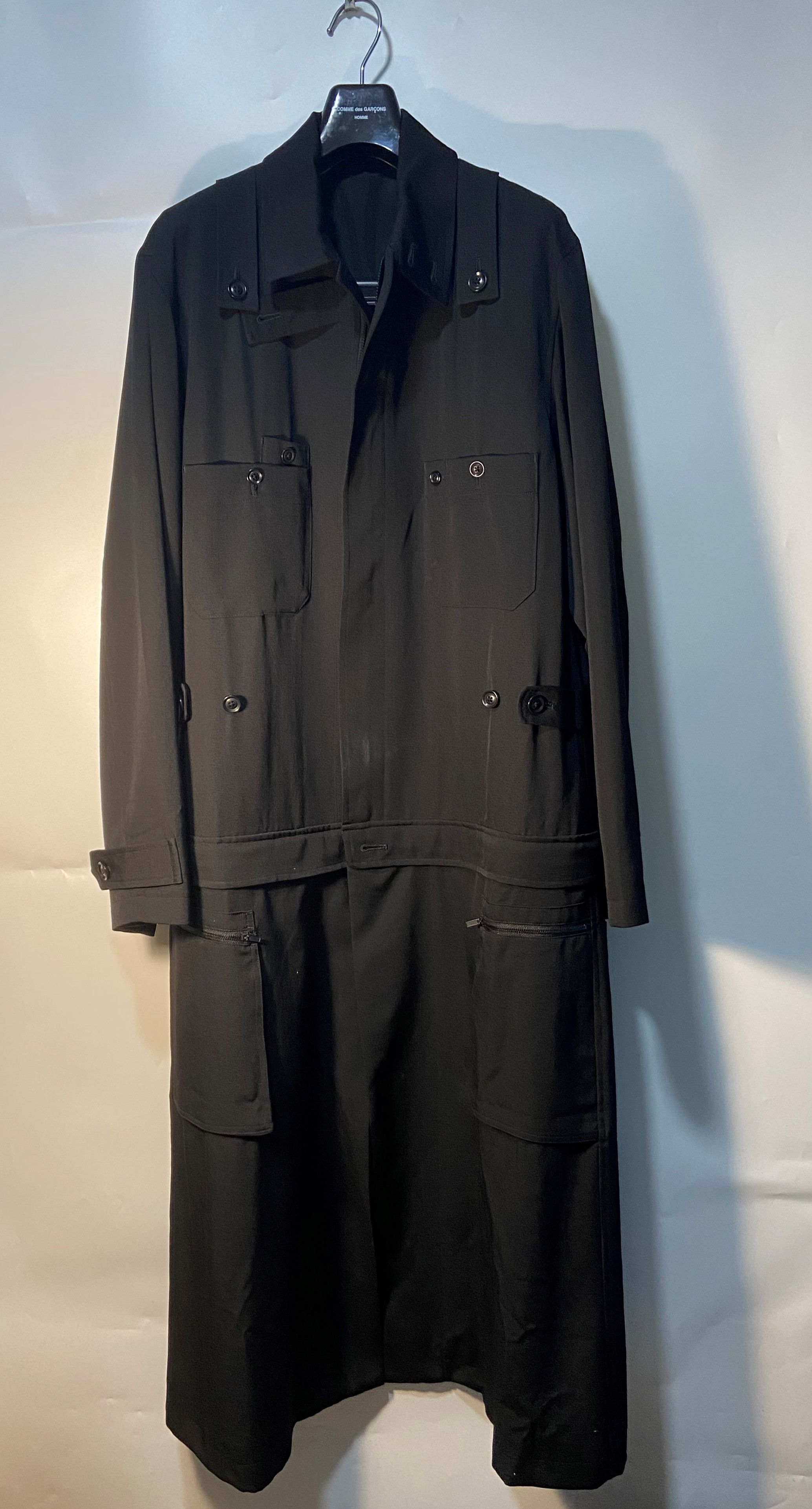 Yohji Yamamoto Yohji Yamamoto 17AW Detachable Long Jacket Size US S / EU 44-46 / 1 - 1 Thumbnail