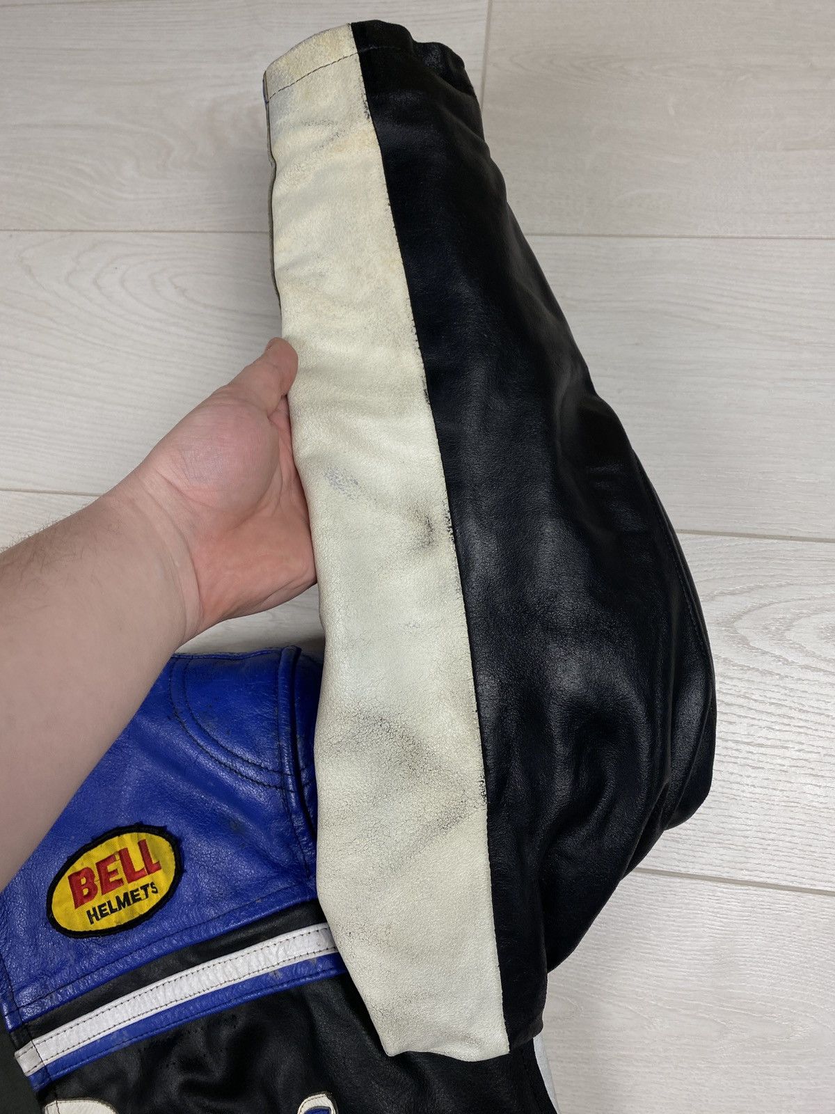 Red Bull Red Bull Vintage Moto Racing Leather Jacket 90s Blue Bomber Size US M / EU 48-50 / 2 - 19 Thumbnail