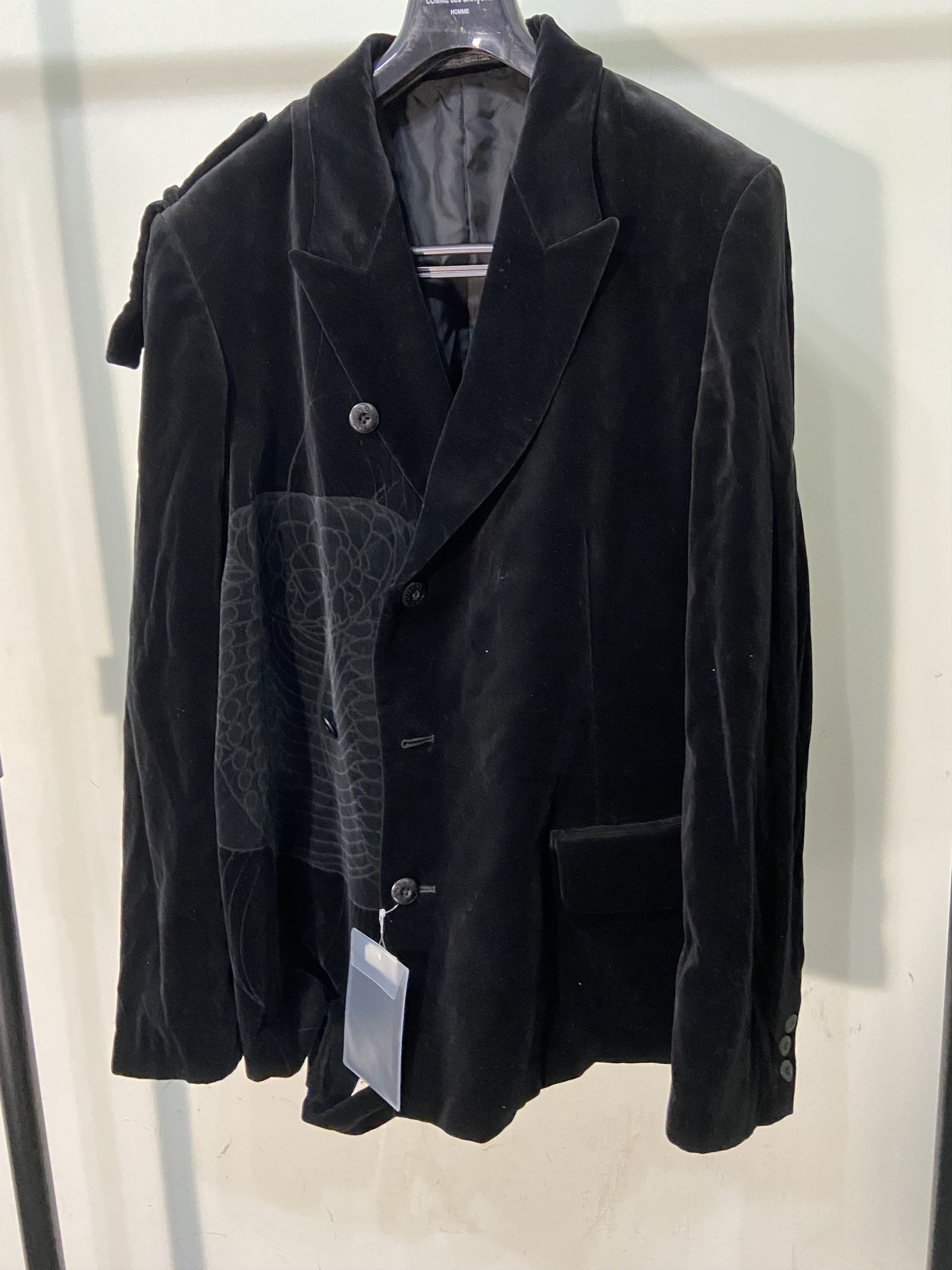 Yohji Yamamoto Yohji Yamamoto 19aw Velvet Jacket Cobra Print Size US L / EU 52-54 / 3 - 2 Thumbnail