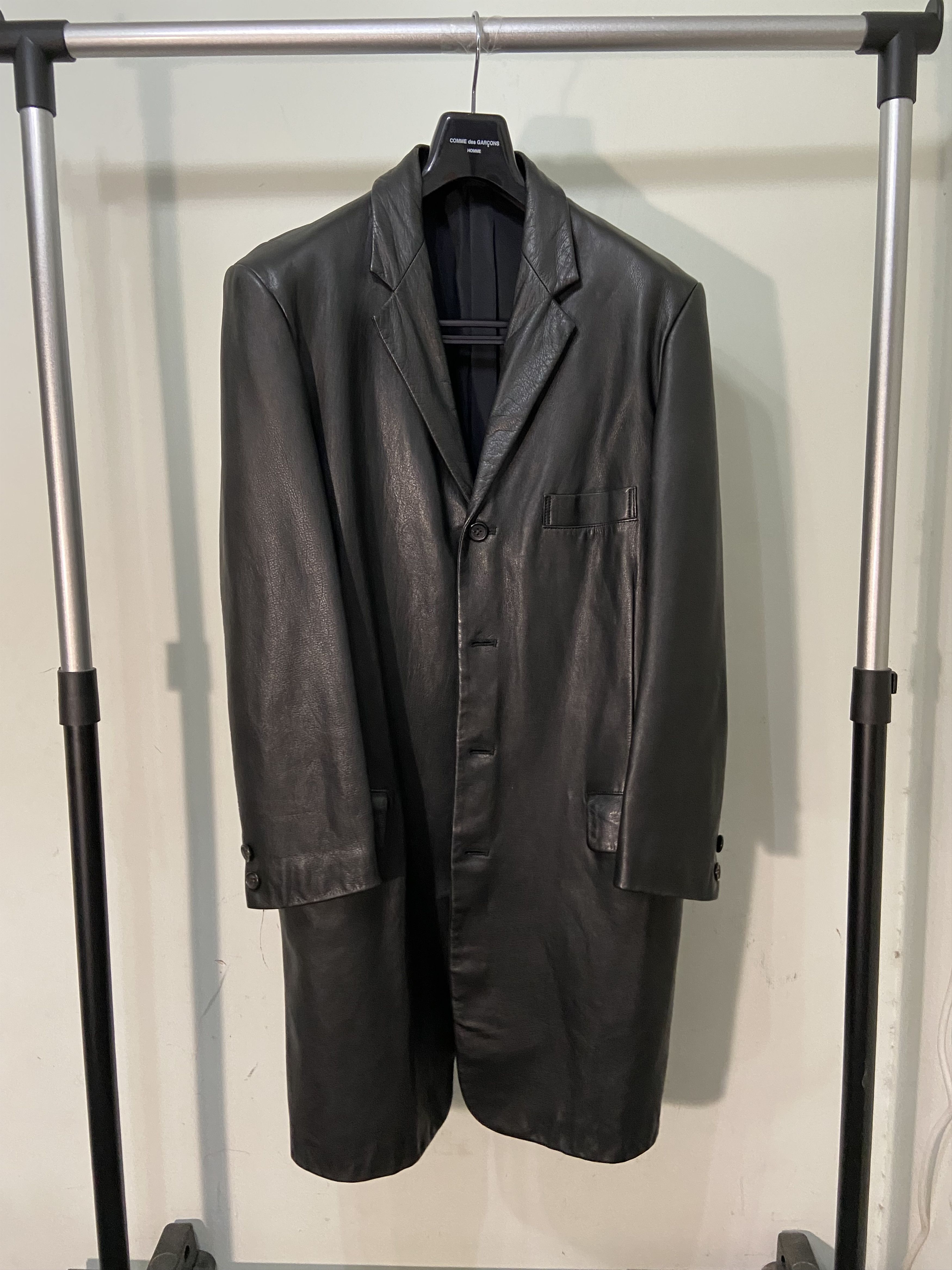 Yohji Yamamoto Yohji Yamamoto 97aw Leather Coat Size US M / EU 48-50 / 2 - 2 Thumbnail